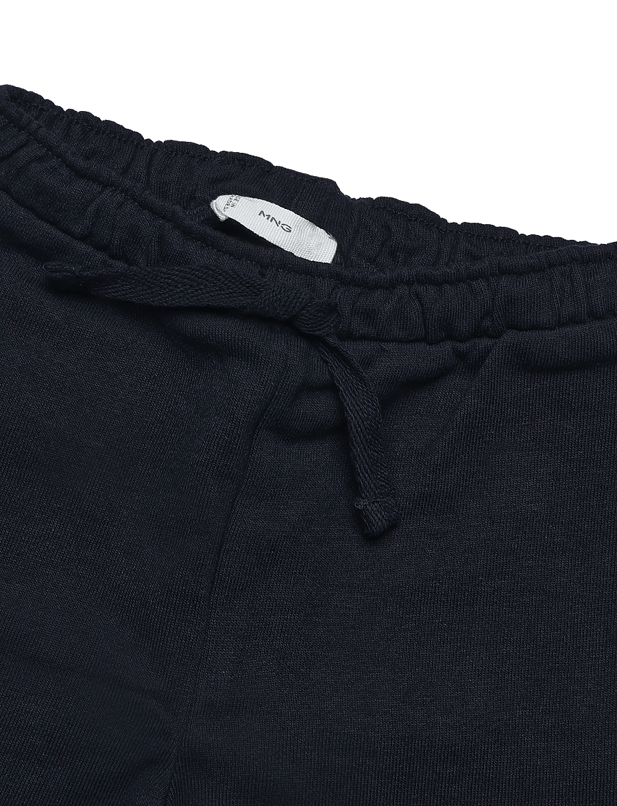Mango - Cotton jogger-style trousers - mjukisbyxor - navy - 2