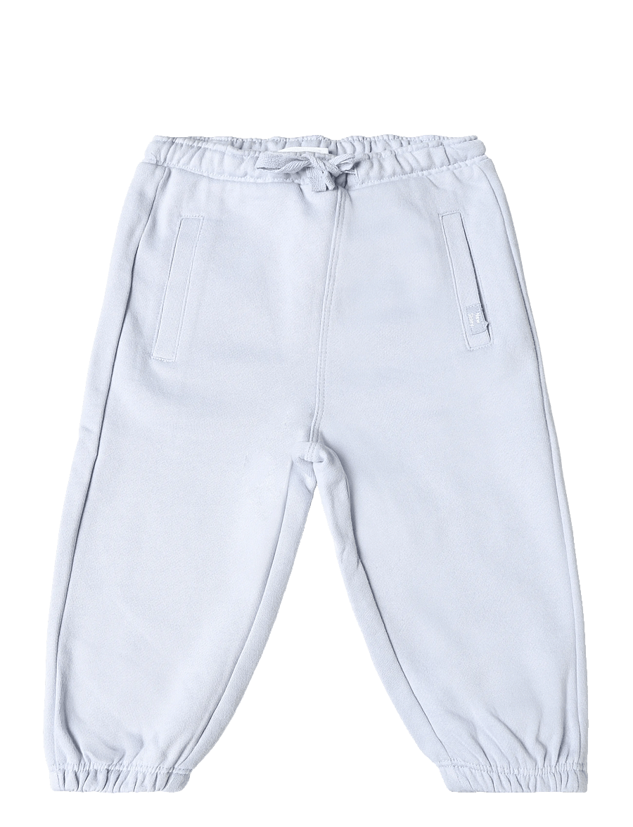 Mango - Cotton jogger-style trousers - sweatpants - lt-pastel blue - 0