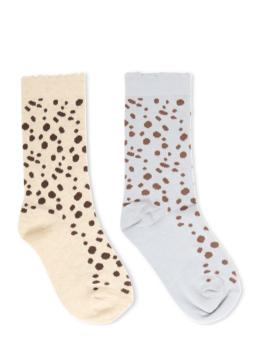 Mango - 2 pack printed socks - strømper - lt-pastel blue - 1