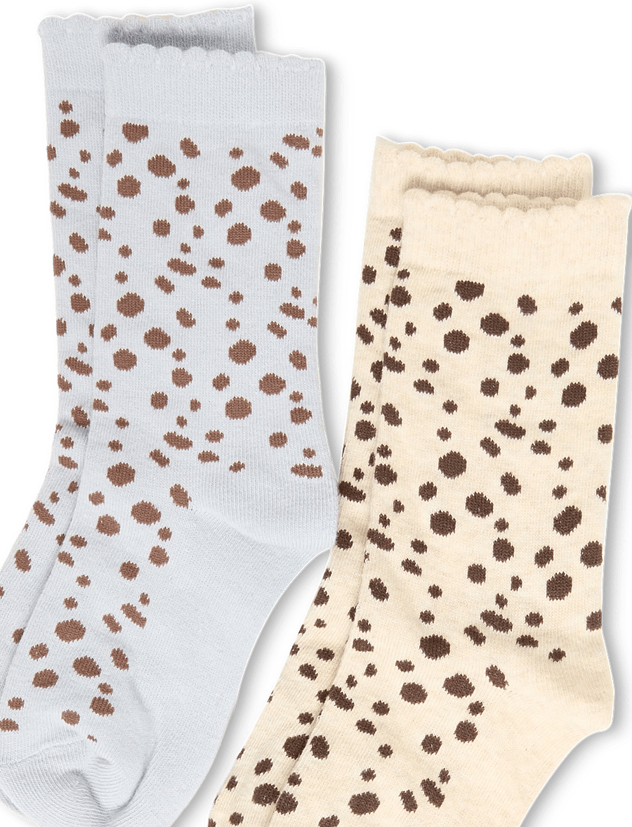 Mango - 2 pack printed socks - strømper - lt-pastel blue - 2