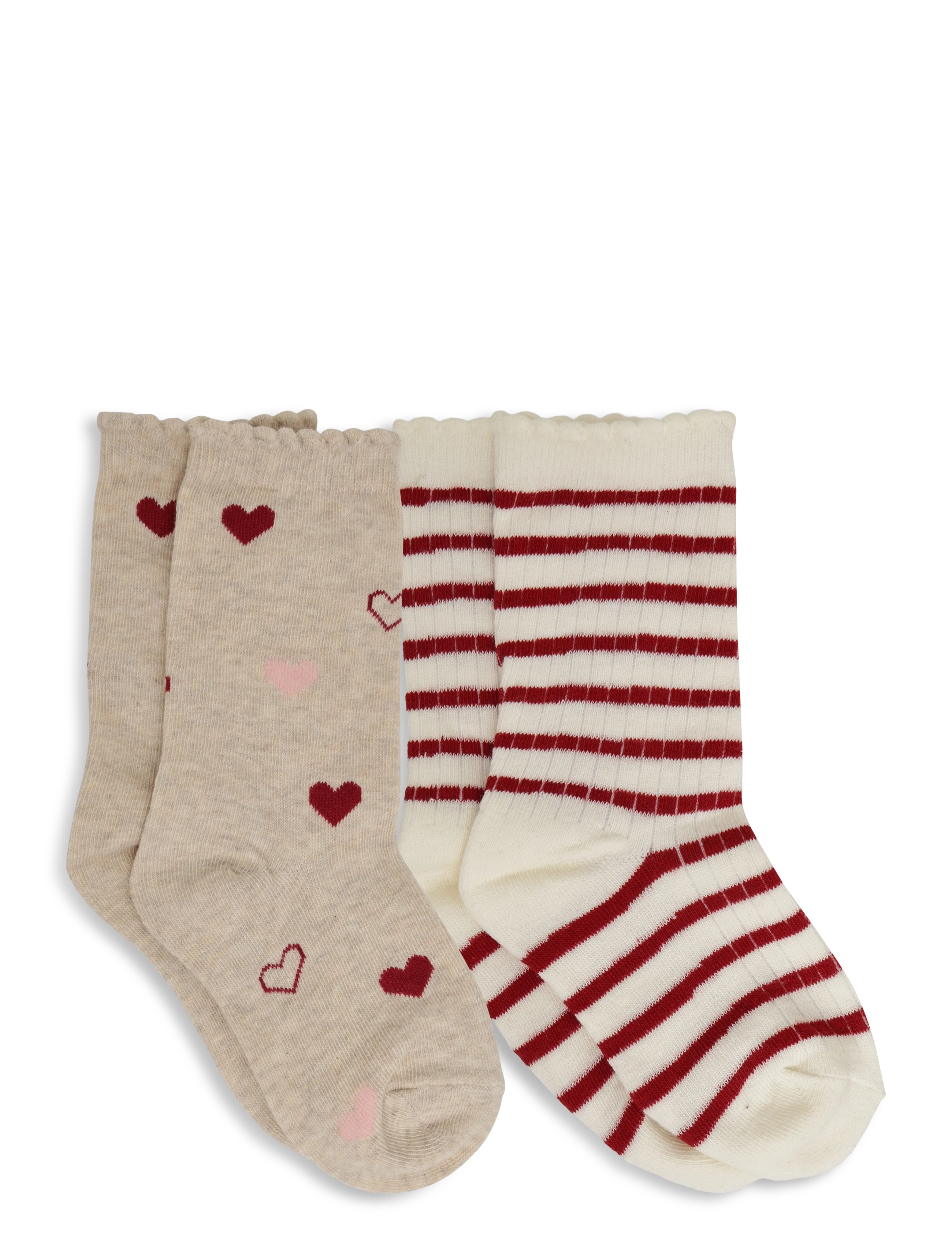 Mango - Pack of 2 ribbed patterned socks - red - 1