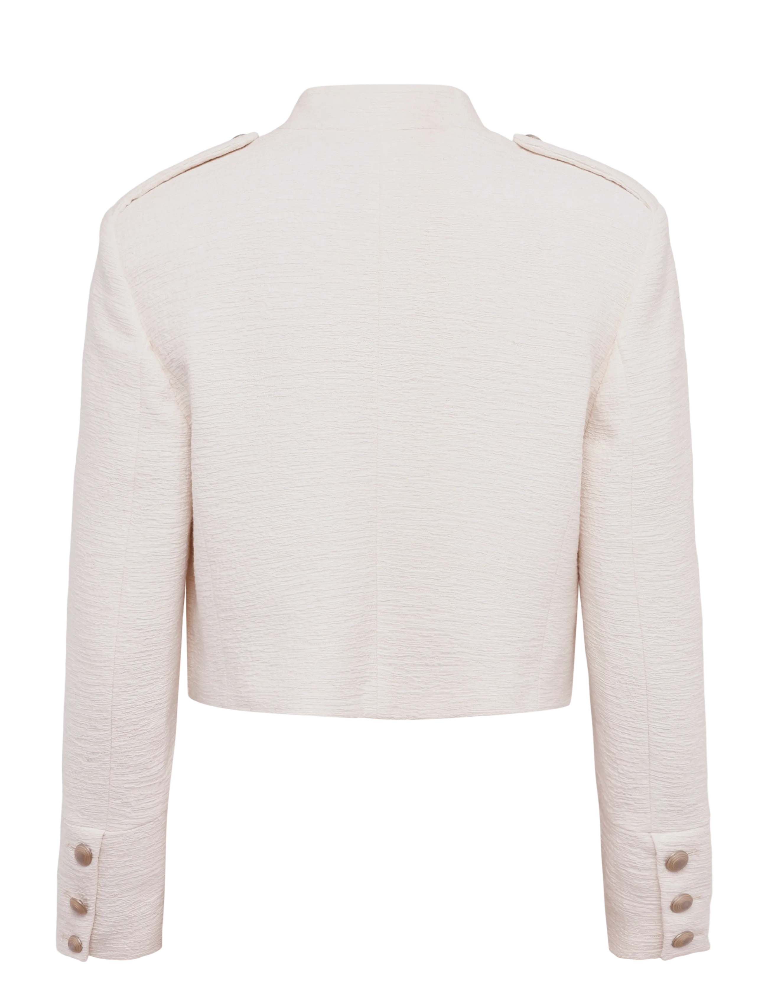 Mango - Tweed jacket with jewel buttons - lette jakker - light beige - 2