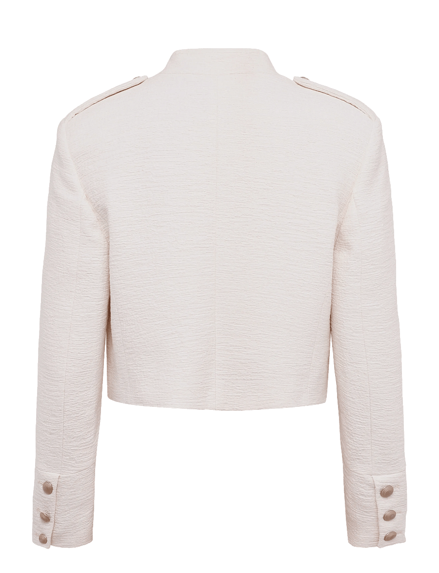 Mango - Tweed jacket with jewel buttons - lette jakker - light beige - 2