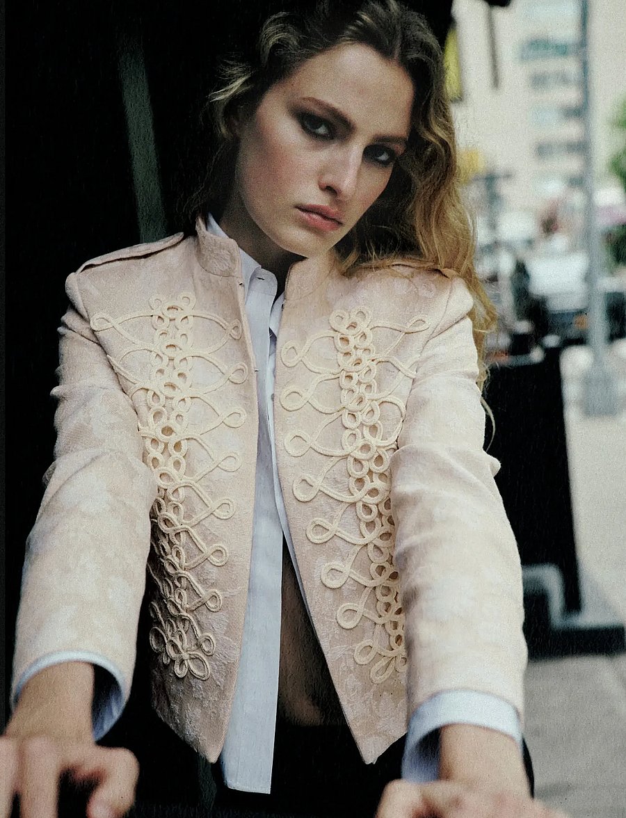 Mango - Jacquard jacket with frogging detail - tunna jackor - light beige - 0