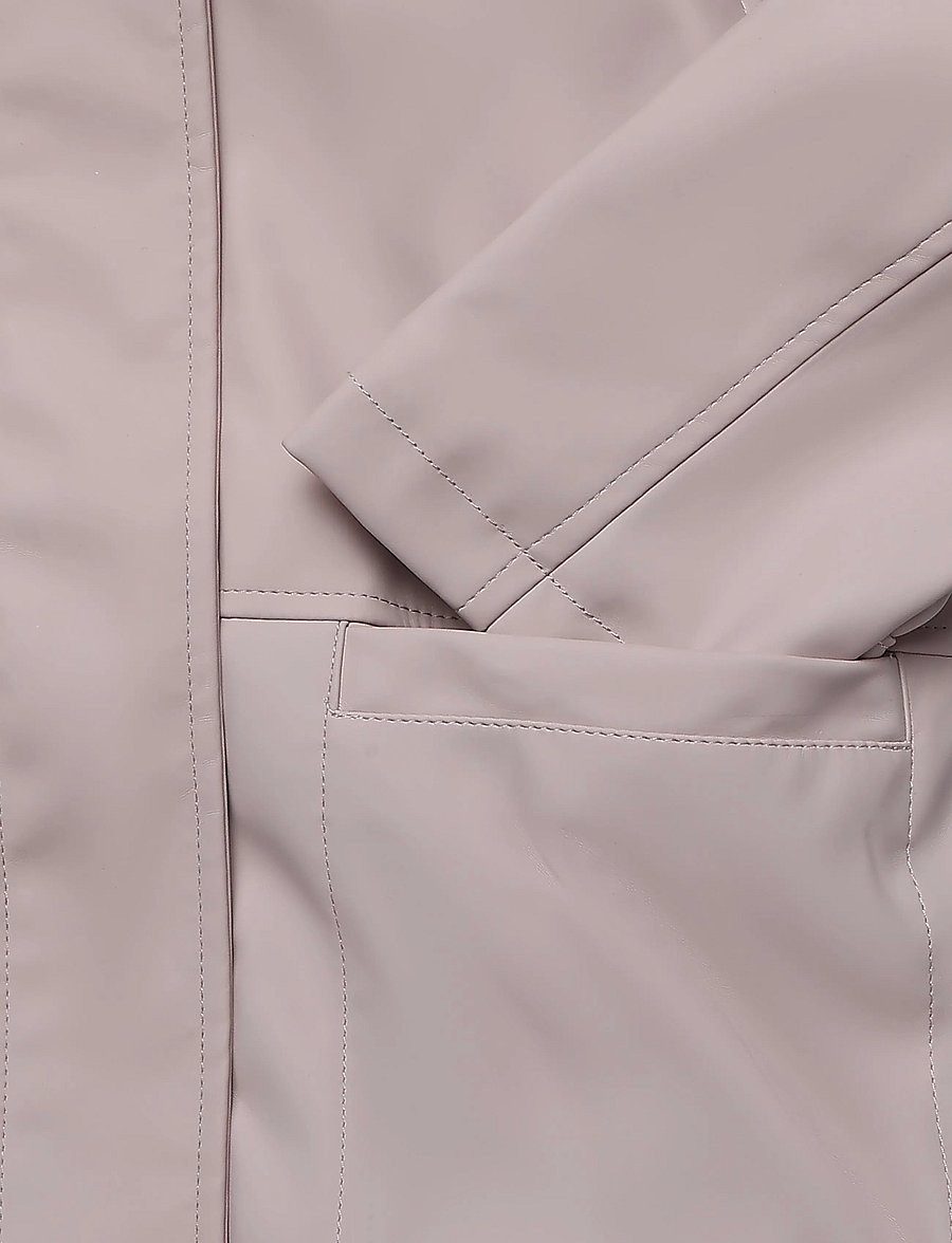 Mango - Rubberised jacket with hood - regnjackor - pink - 3