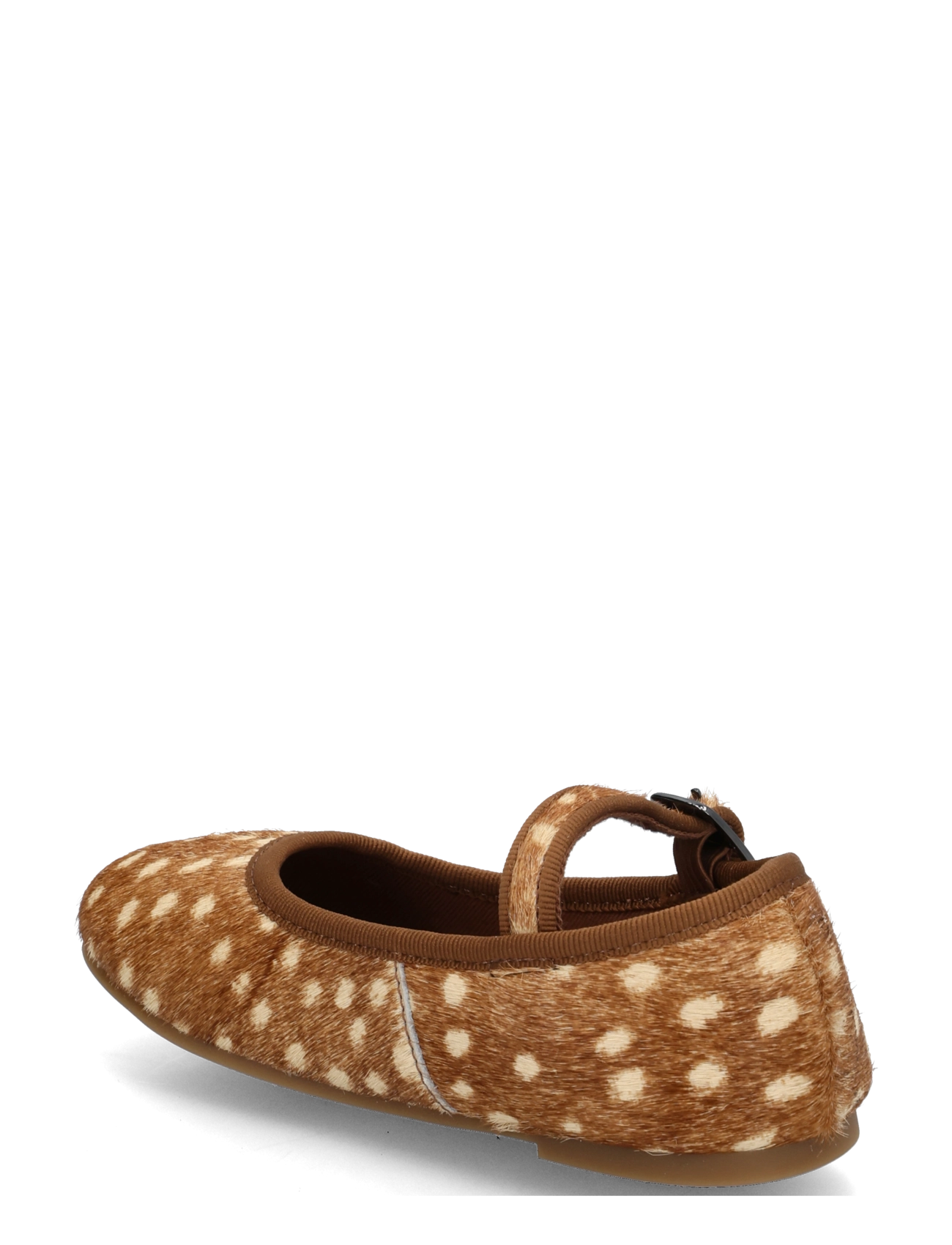 Mango - Buckle leather ballerina - ballerinaskor & slip-ons - medium brown - 1