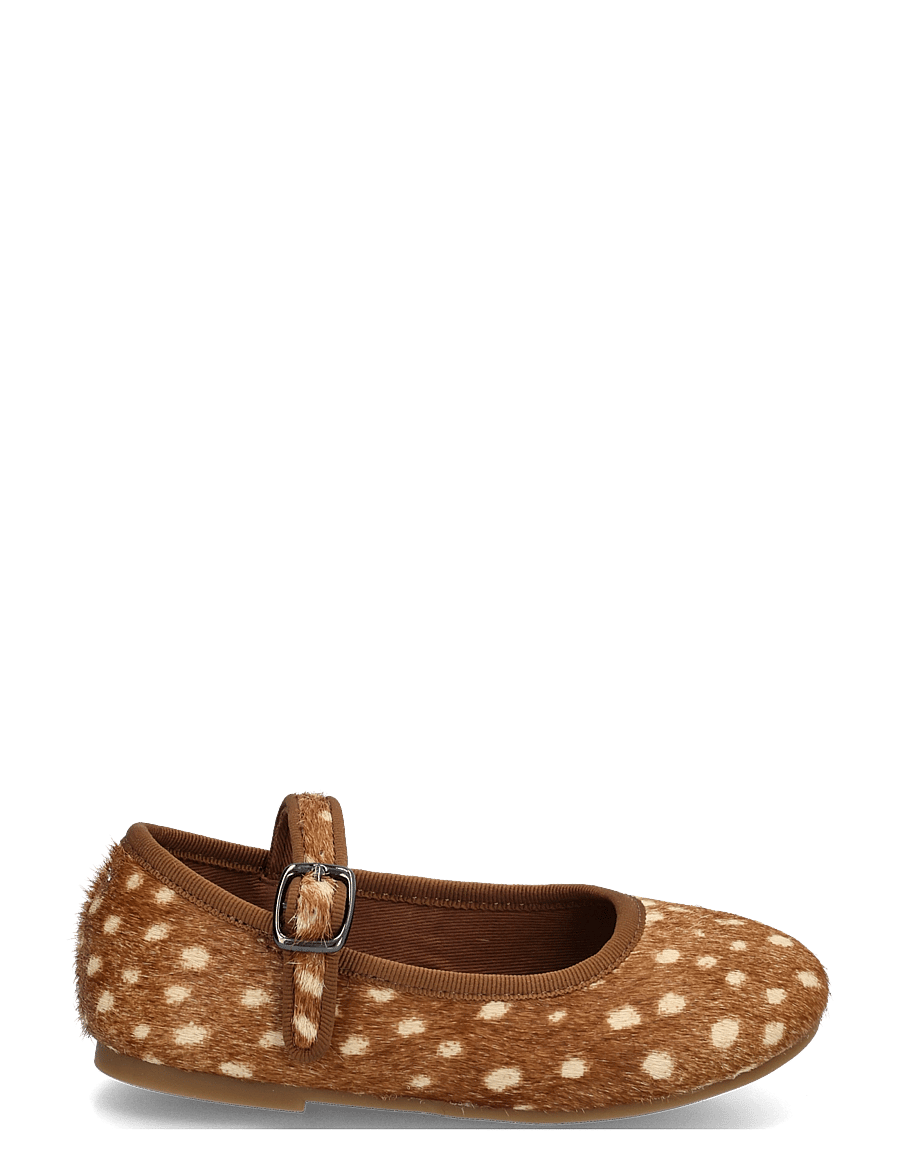 Mango - Buckle leather ballerina - ballerinaskor & slip-ons - medium brown - 2