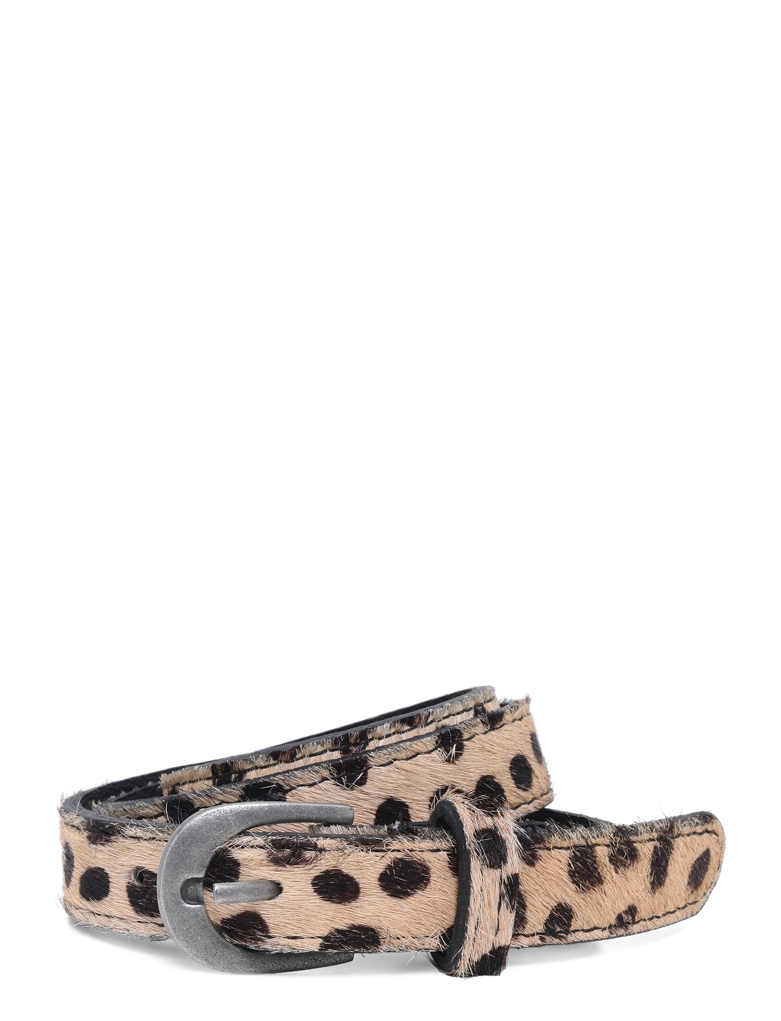Mango Animal print leather belt - Accessories - LT PASTEL BROWN / beige