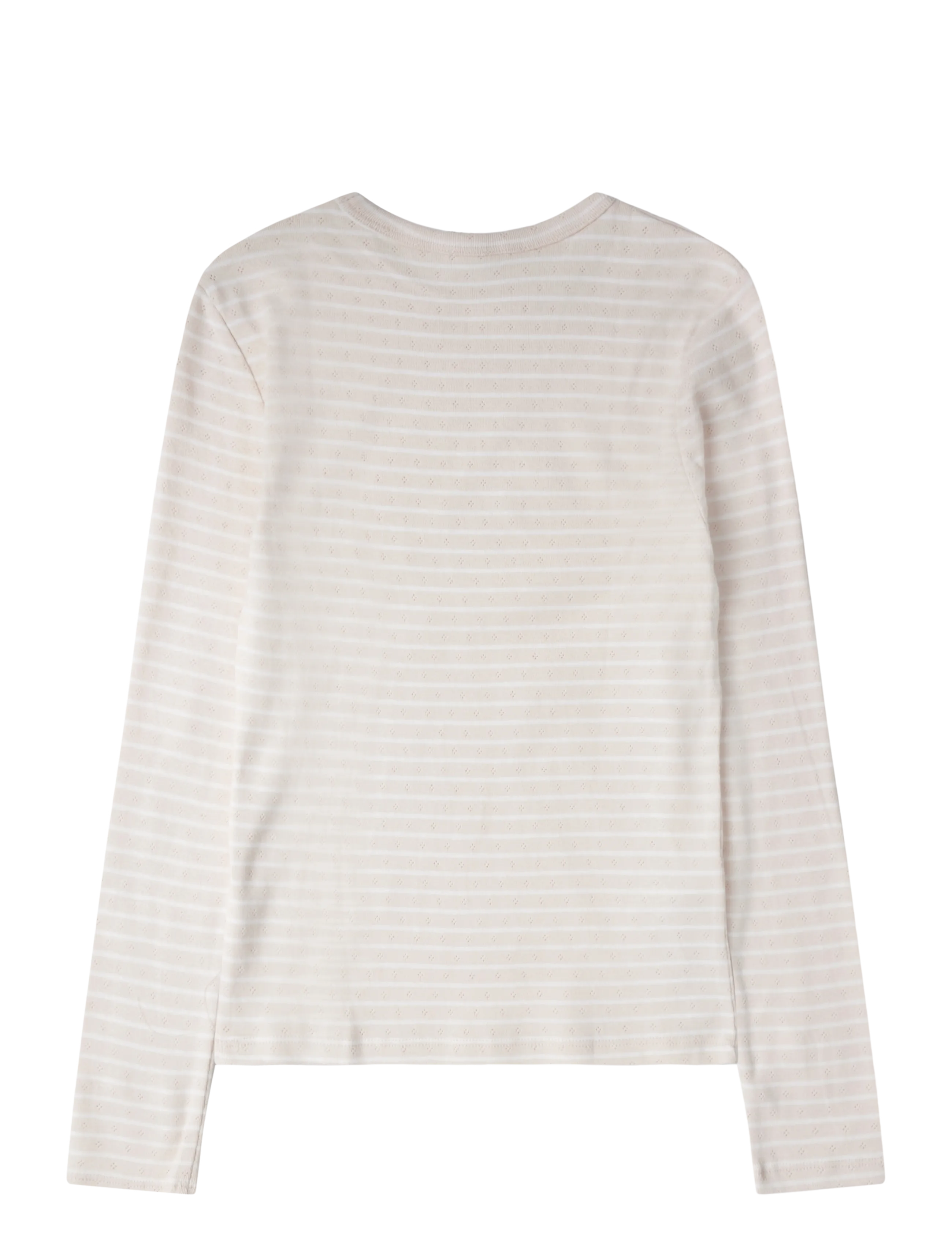 Mango - Striped cotton T-shirt - langærmede t-shirts - lt-pastel pink - 1