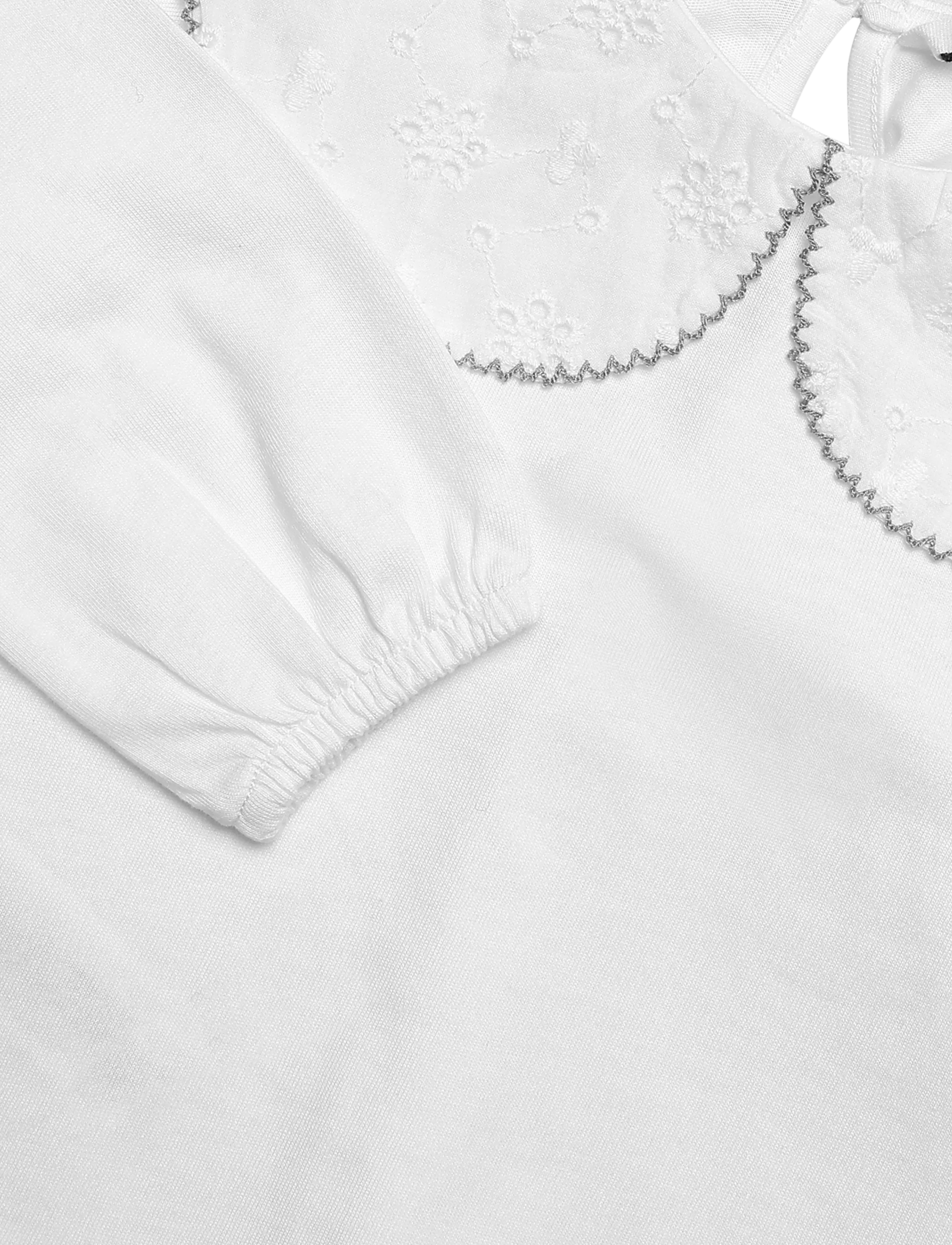 Mango - Babydoll-neck t-shirt - långärmade t-shirts - natural white - 2