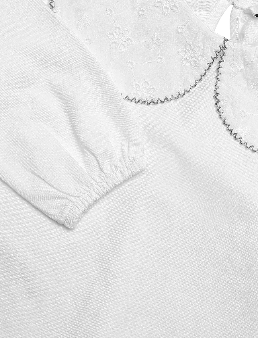Mango - Babydoll-neck t-shirt - långärmade t-shirts - natural white - 2