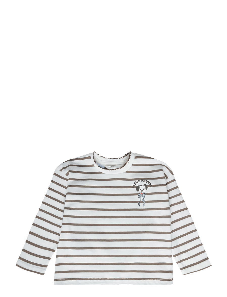 Mango - 101 Dalmatians T-shirt - langærmede t-shirts - brown - 0
