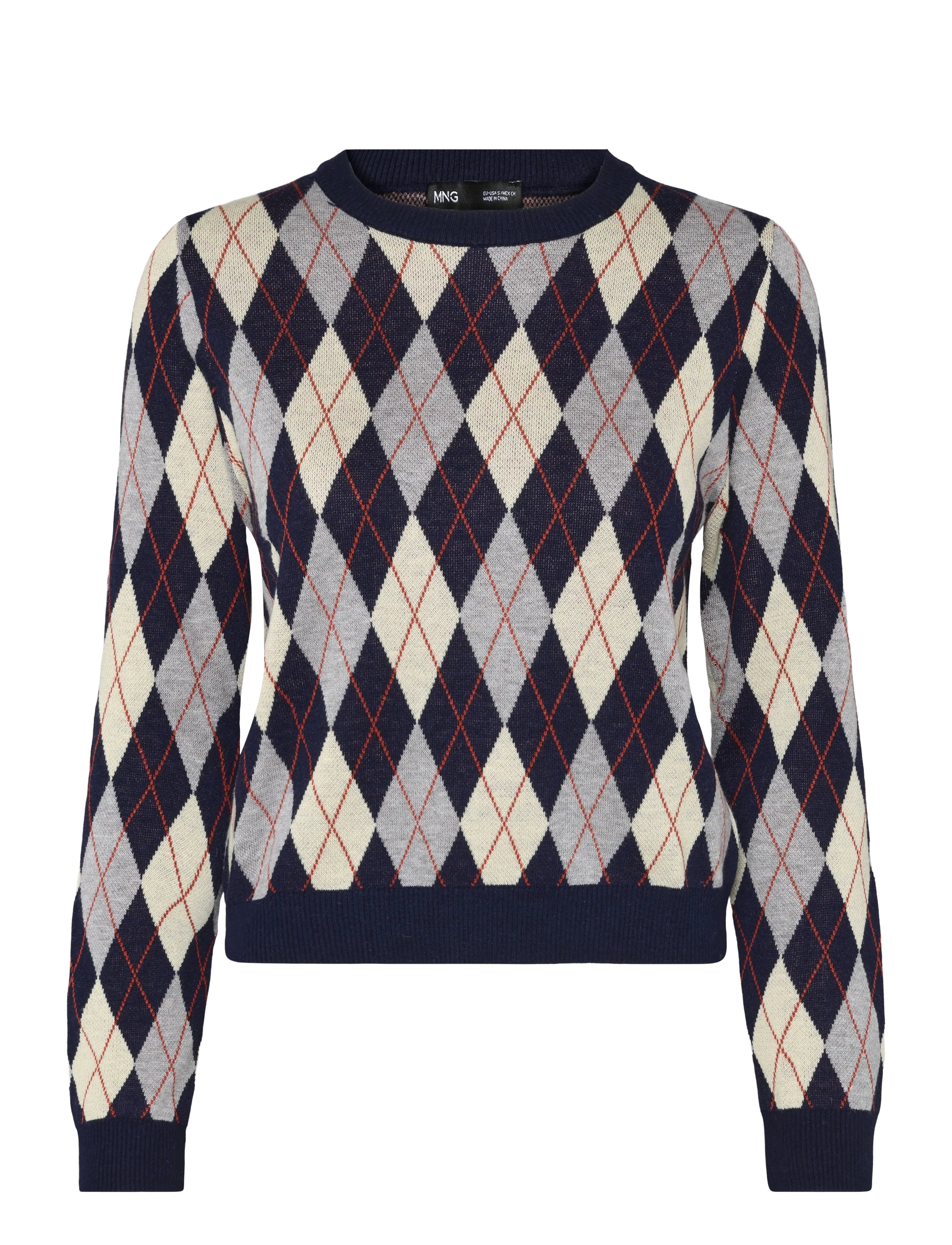 Mango Fine-knit crew-neck sweater - Stickade tröjor - NAVY / navy