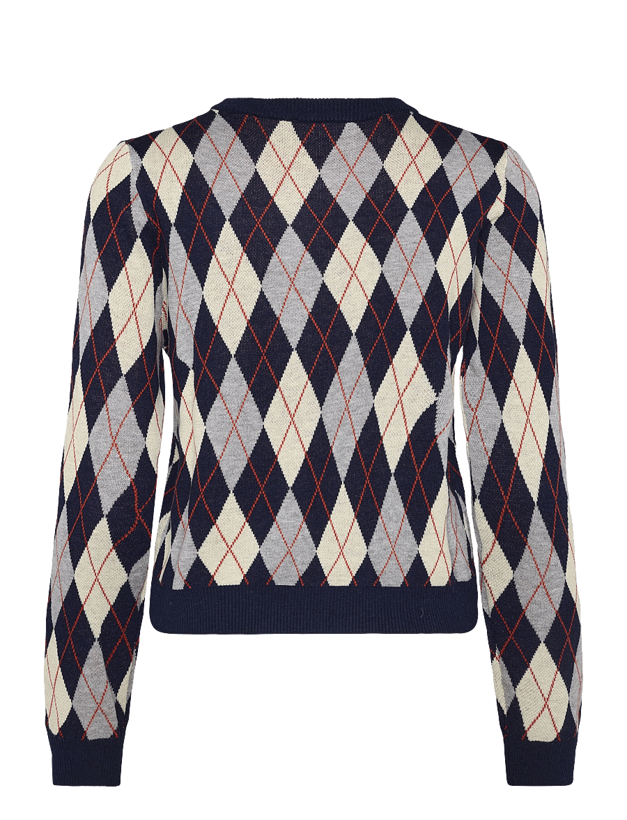 Mango - Fine-knit crew-neck sweater - stickade tröjor - navy - 2