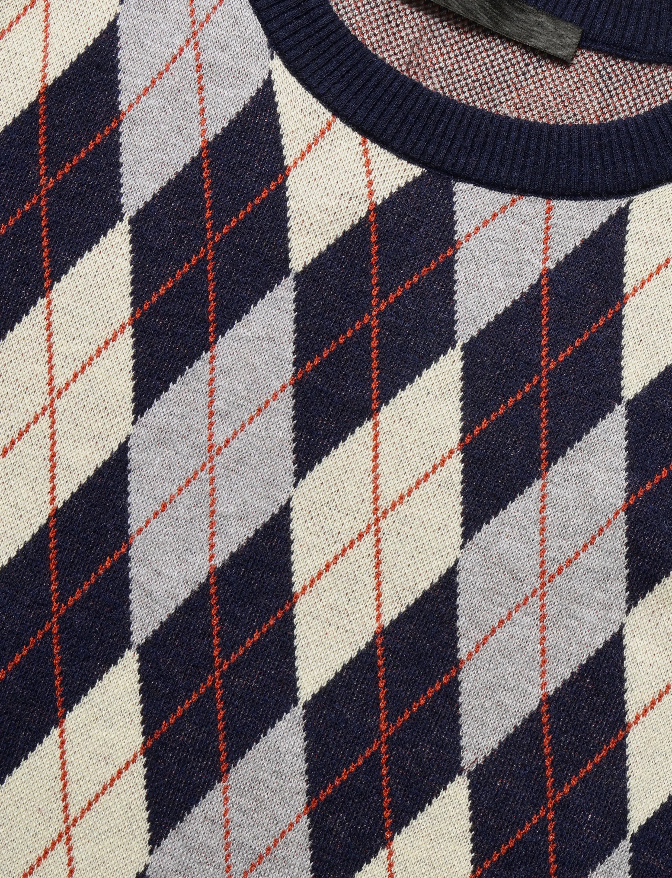 Mango - Fine-knit crew-neck sweater - stickade tröjor - navy - 5