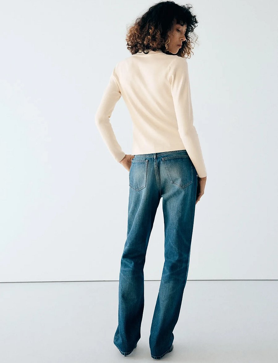 Mango - Fine-knit cut-out jumper - striktrøjer - light beige - 2