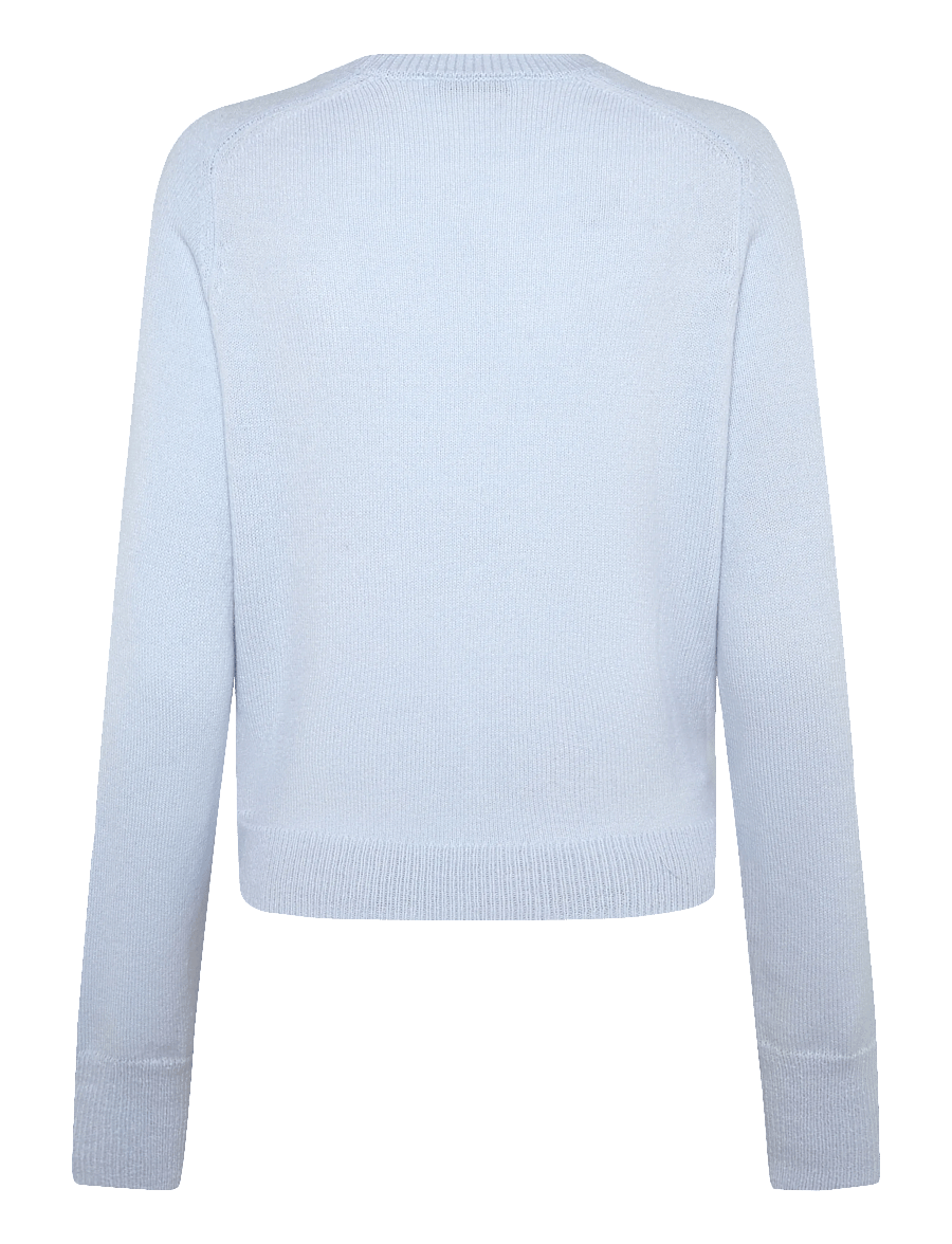 Mango - Belted knit sweater - striktrøjer - lt-pastel blue - 1