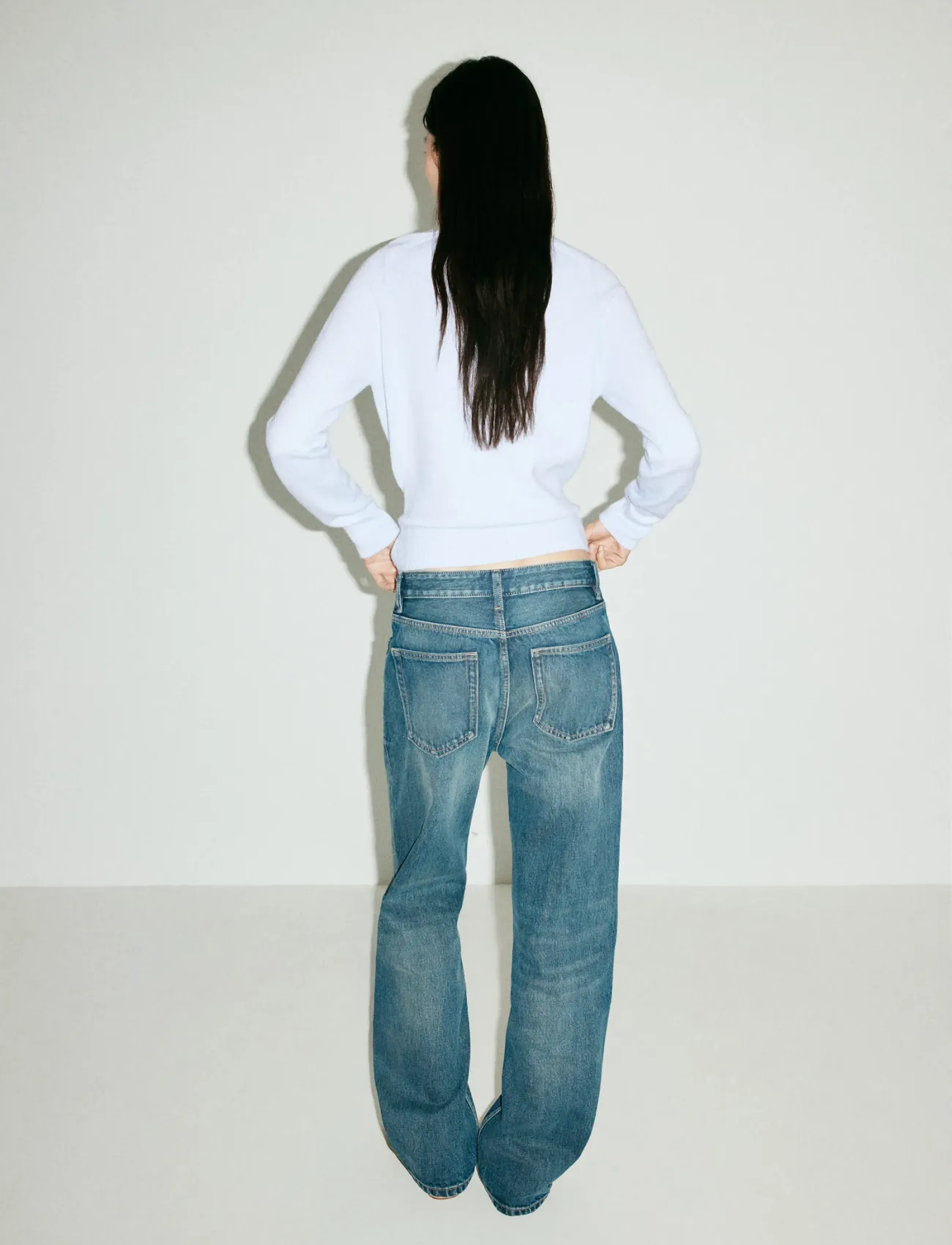 Mango - Belted knit sweater - stickade tröjor - lt-pastel blue - 3