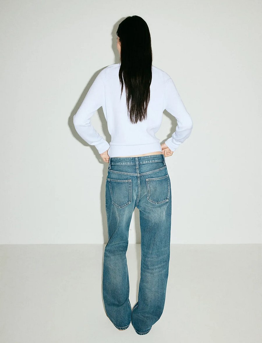 Mango - Belted knit sweater - stickade tröjor - lt-pastel blue - 3