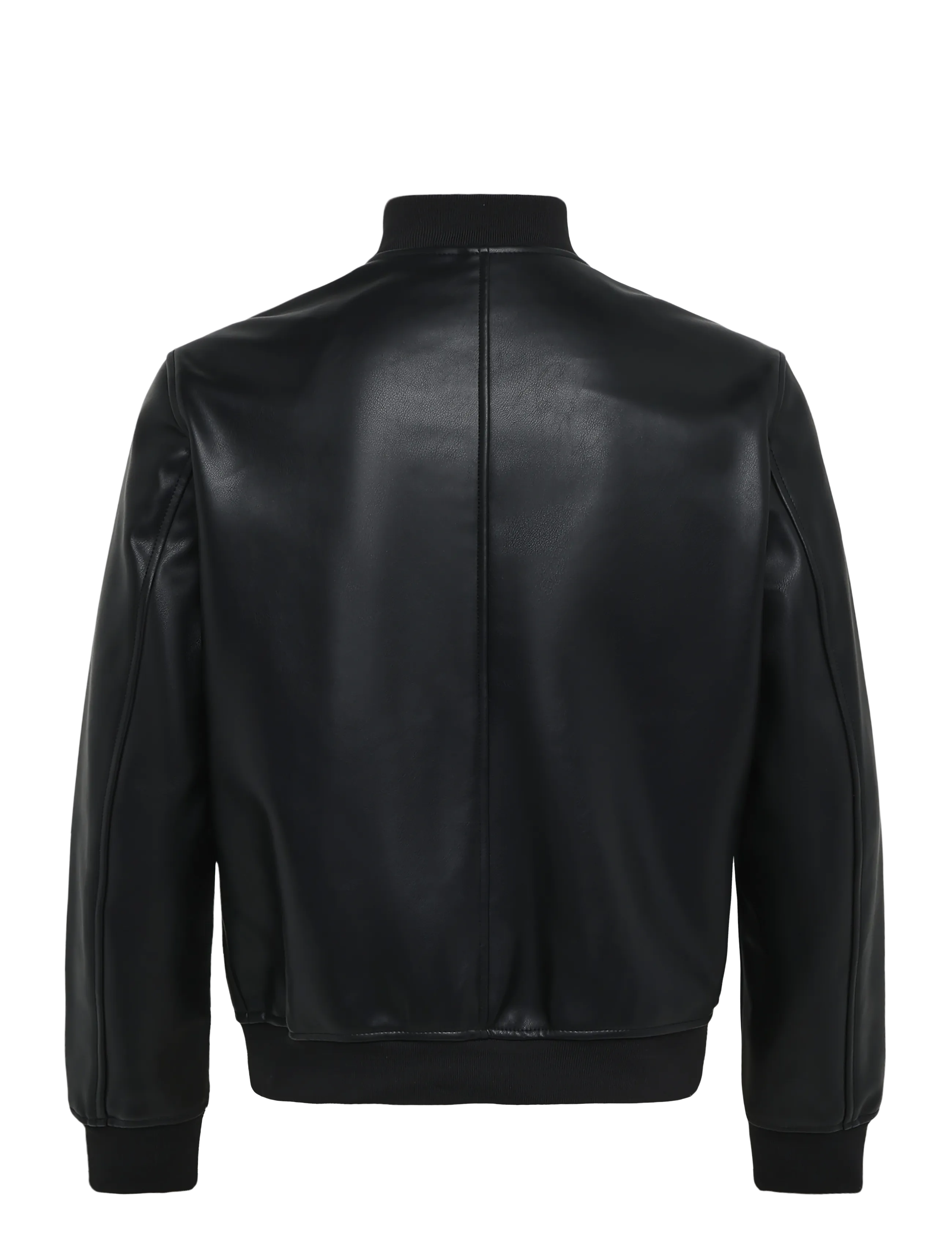 Mango - Faux-leather bomber jacket - höstjackor - black - 2