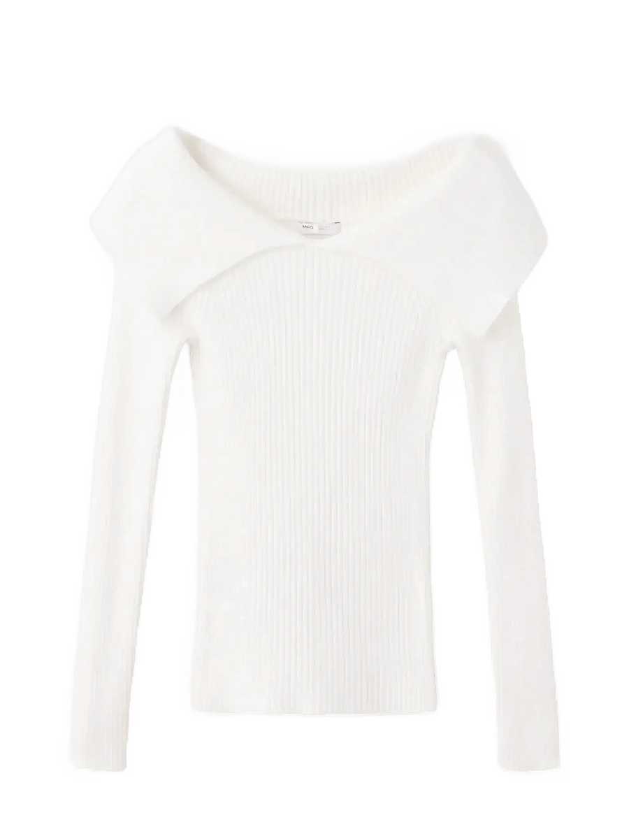 Mango - Off shoulder sweater - trøjer - natural white - 1