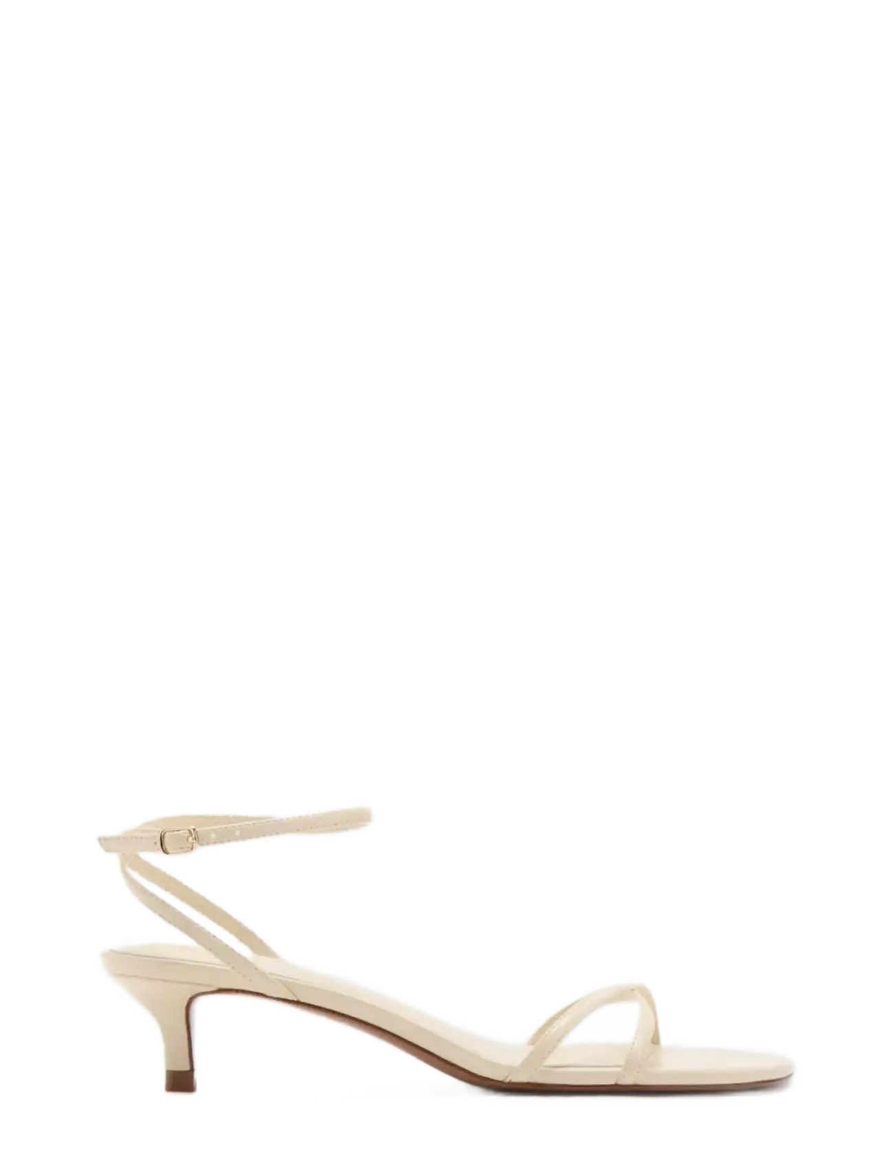 Mango Criss-Cross Straps Sandals, 35, Yellow, Hæle > Sandaler Med Hæl, Dame
