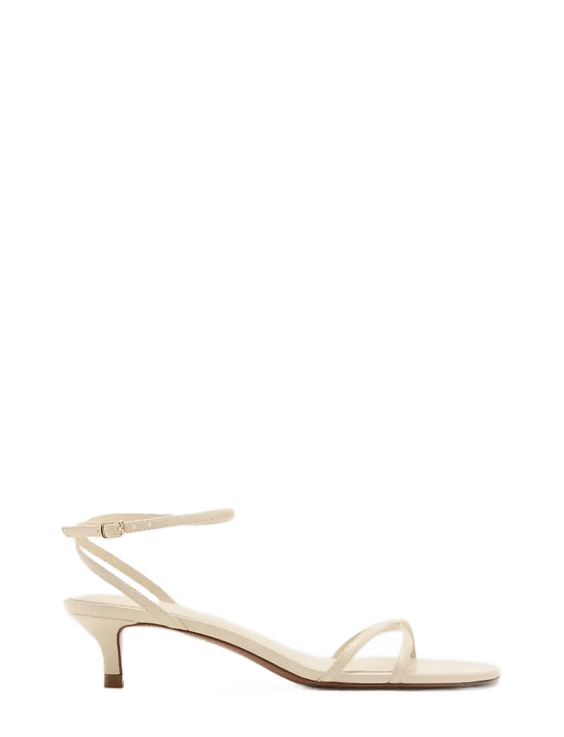 Mango - Criss-cross straps sandals - slingbacks med hæle - yellow - 0
