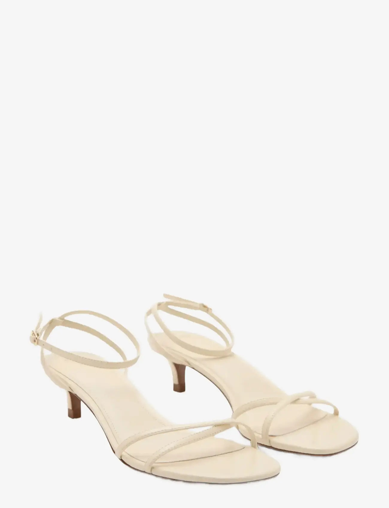 Mango - Criss-cross straps sandals - slingbacks med hæle - yellow - 1