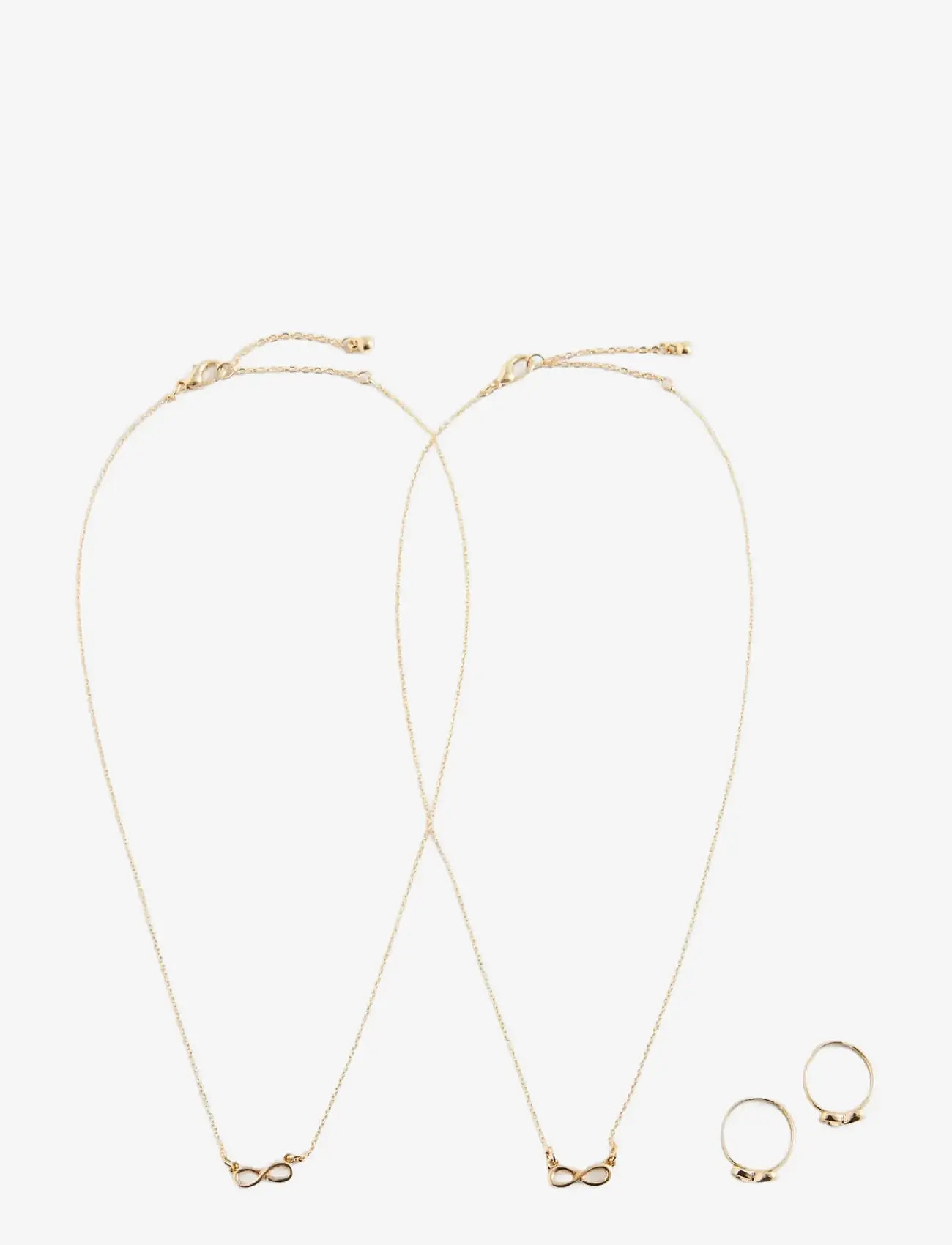 Mango - Infinity ring and collar set - ringe - gold - 0