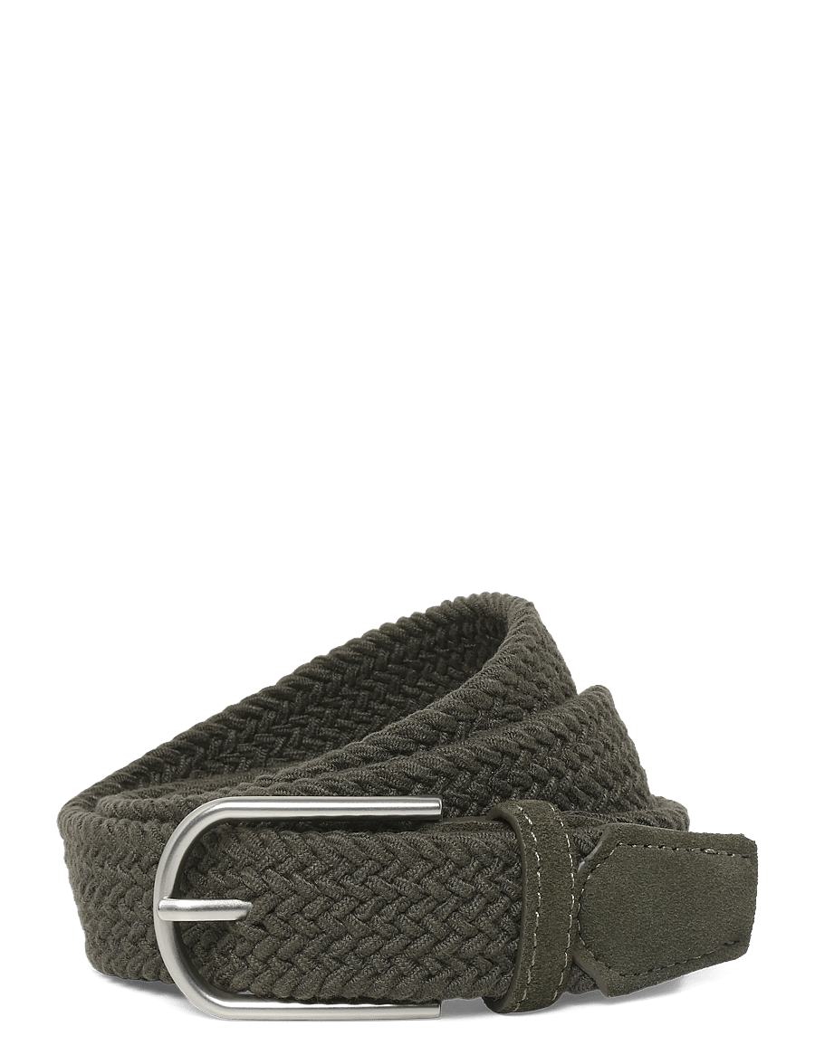 Mango - Braided elastic belt - flätade skärp - beige - khaki - 0