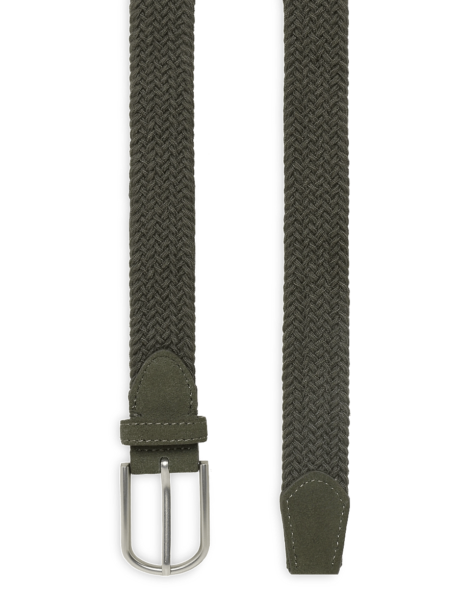Mango - Braided elastic belt - flätade skärp - beige - khaki - 1