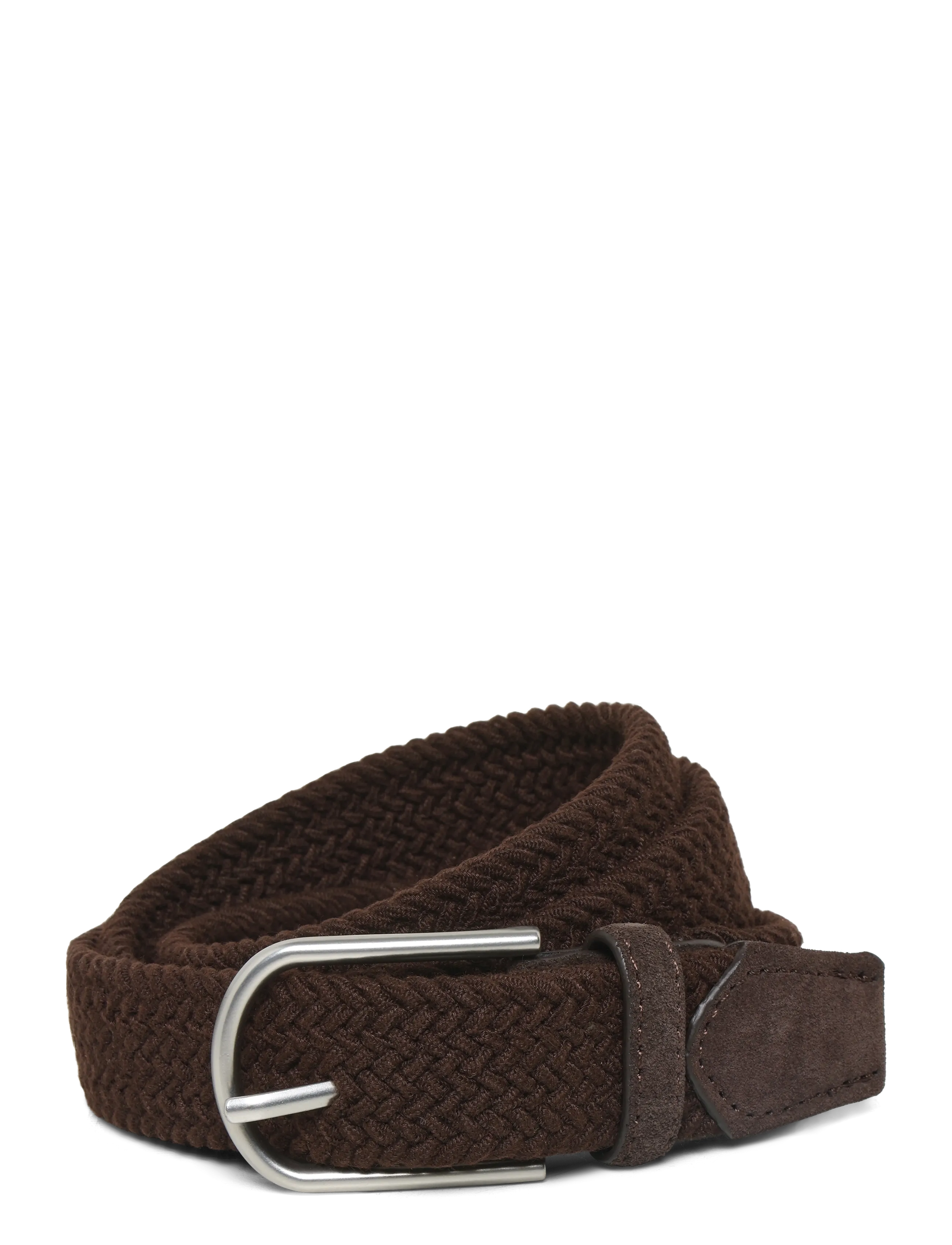 Mango Braided Elastic Belt, 80, Belts, Braun - Männerswear