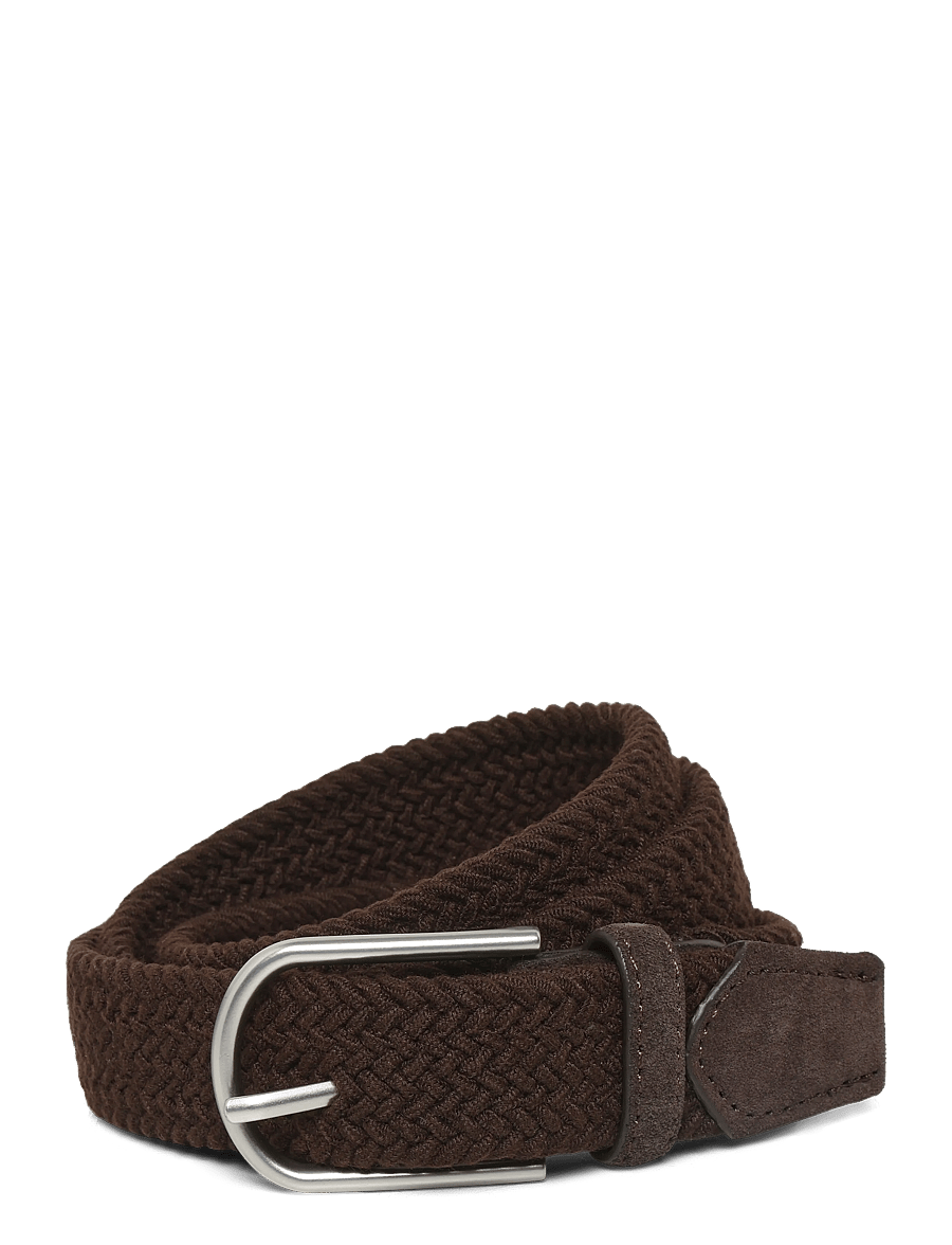 Mango - Braided elastic belt - flätade skärp - brown - 0
