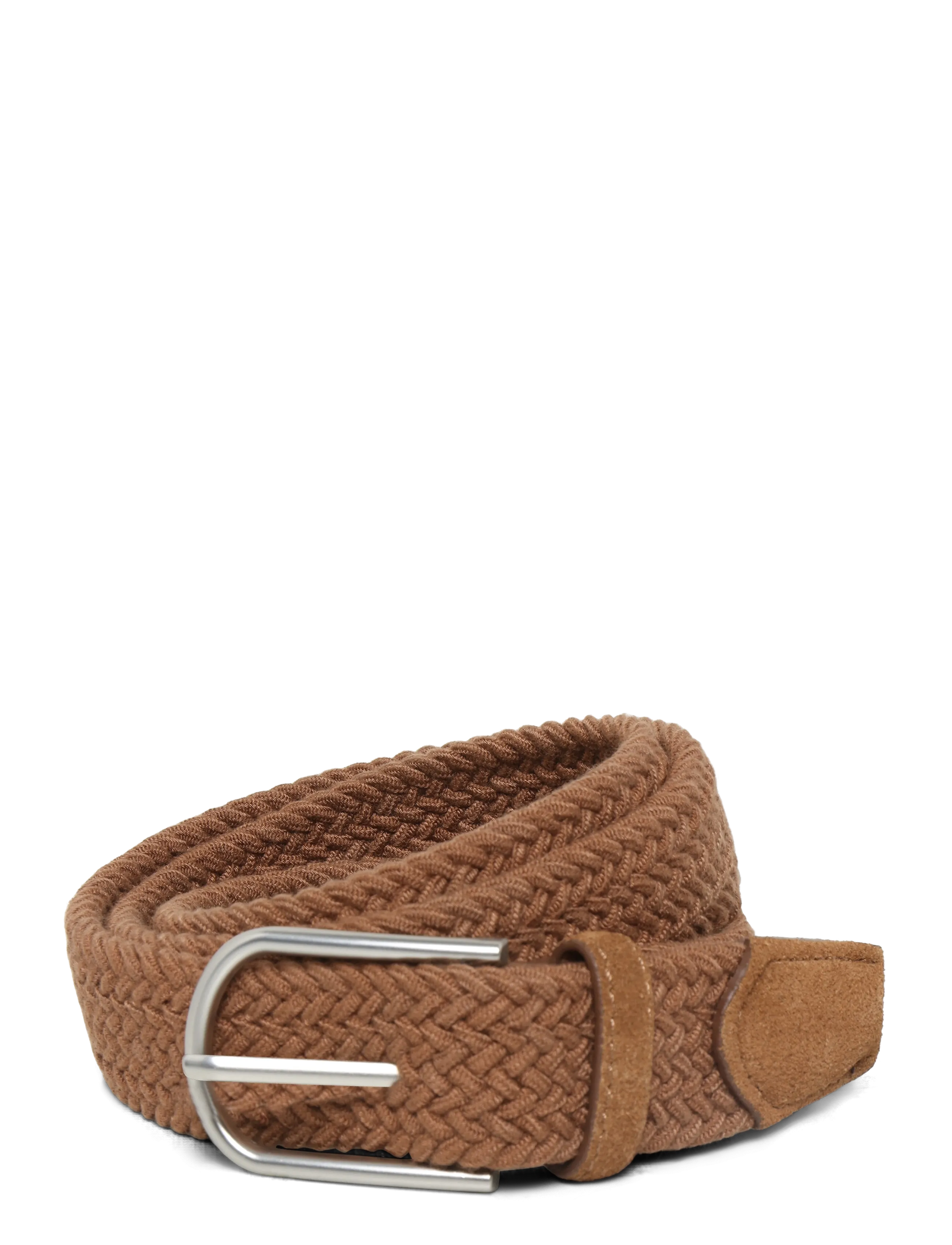 Mango Braided Elastic Belt, 100, Belts, Braun - Männerswear