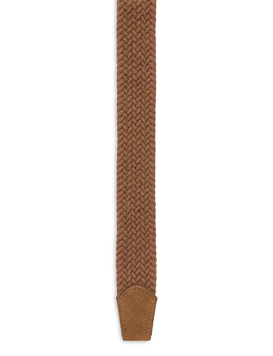 Mango - Braided elastic belt - flätade skärp - medium brown - 2