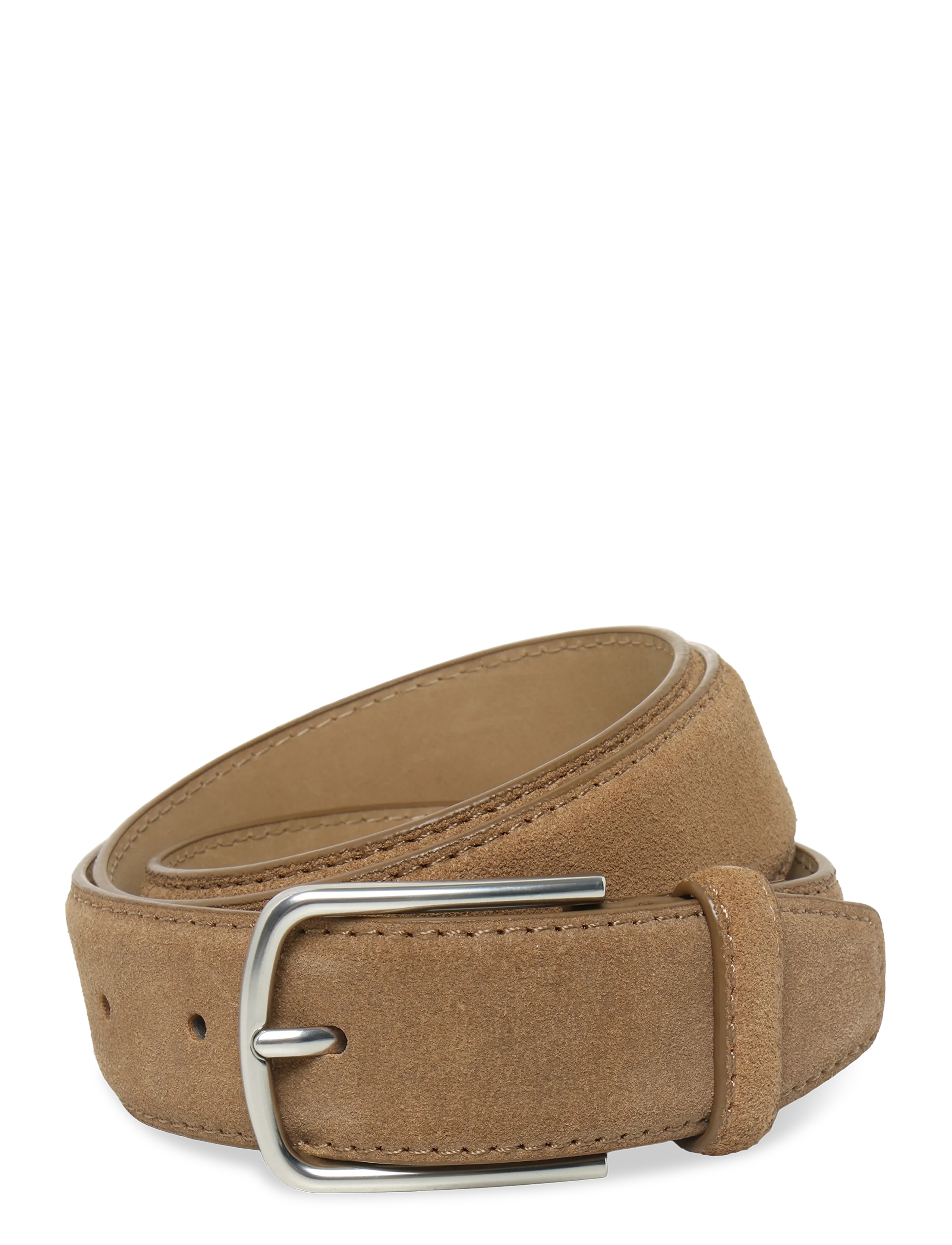 Mango Nappa Leather Belt, Mænd, Nappa Læder Bælte, Brun, Str: 90