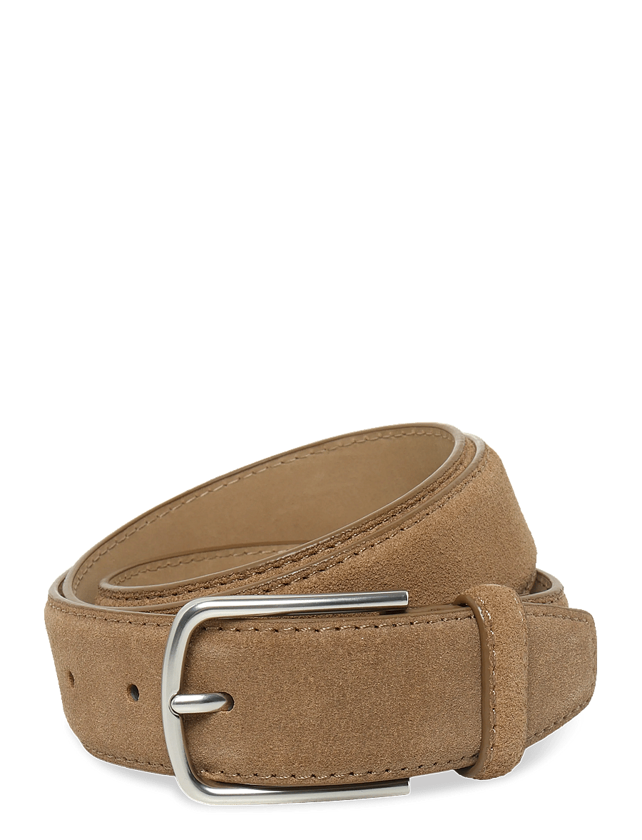 Mango - Nappa leather belt - klassiska skärp - medium brown - 0