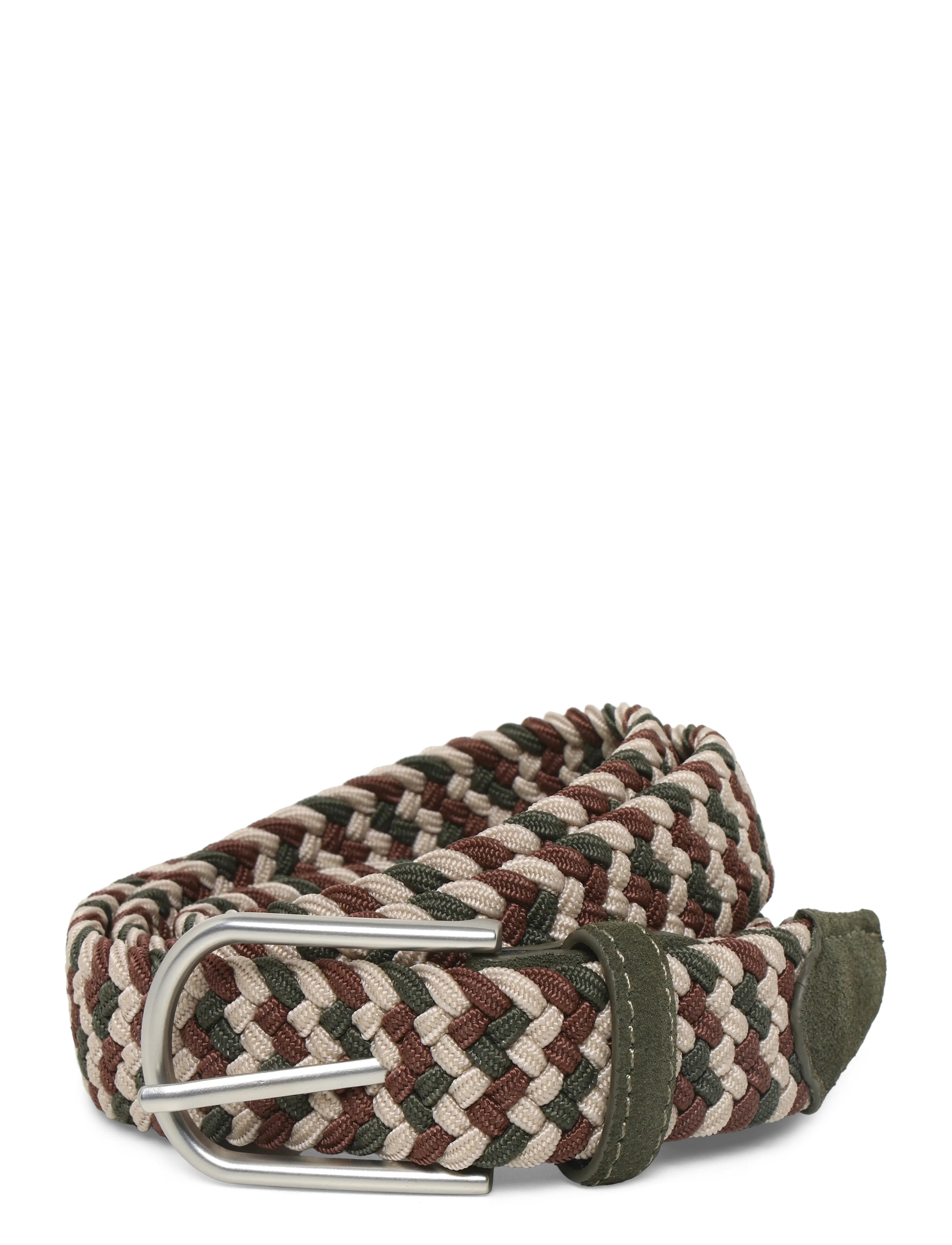 Mango Braided Elastic Coloured Belt, 80, Belts, Beige - Männerswear