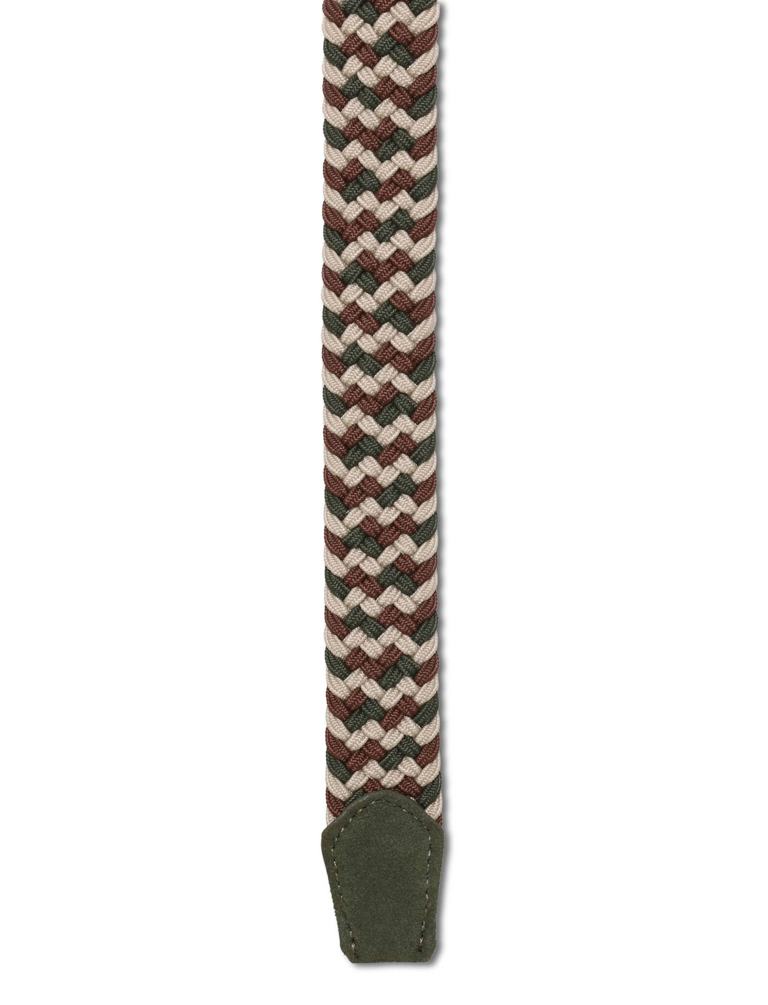 Mango - Braided elastic coloured belt - beige - khaki - 2