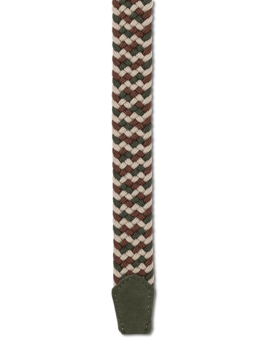Mango - Braided elastic coloured belt - flätade skärp - beige - khaki - 2