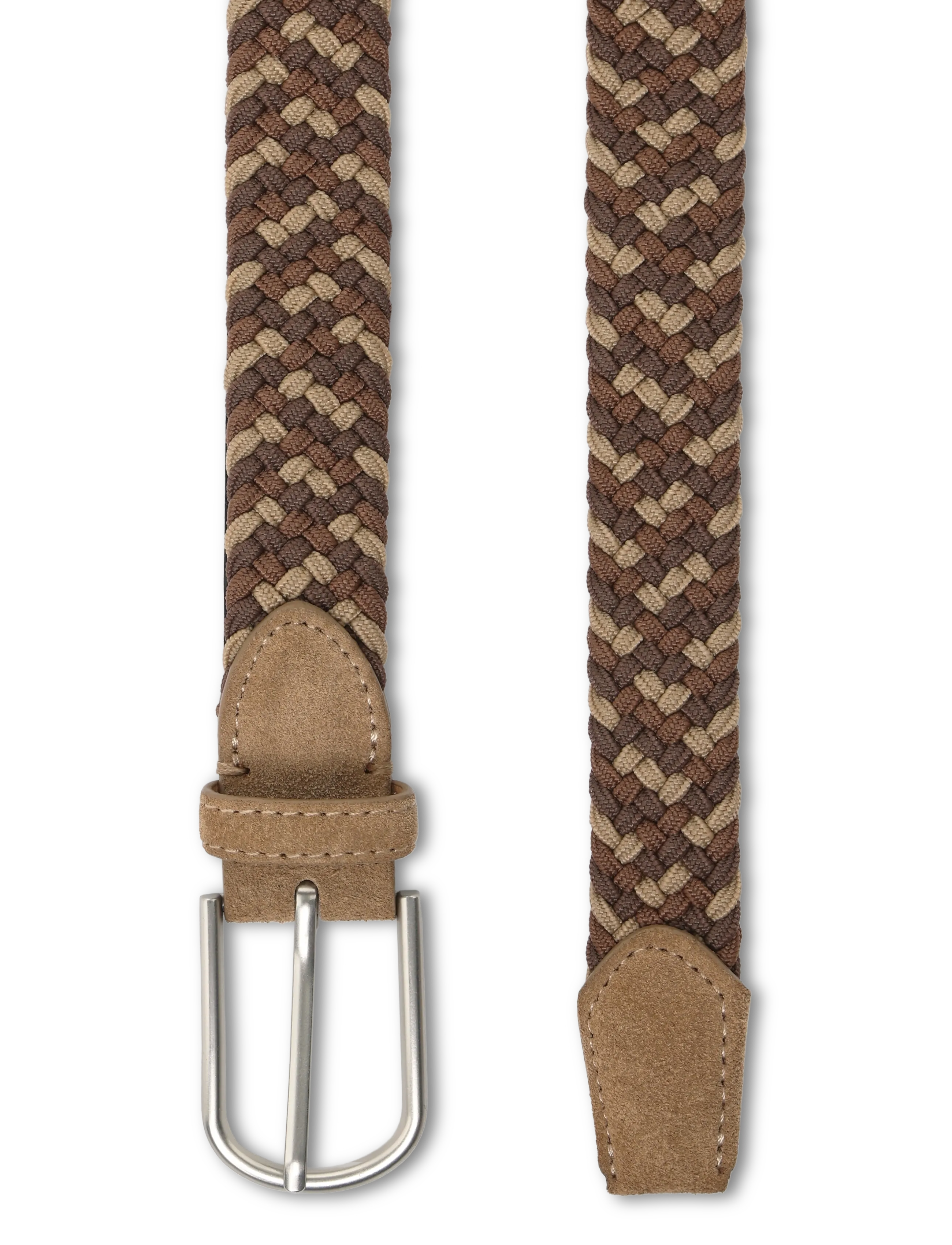 Mango - Braided elastic coloured belt - flätade skärp - medium brown - 1