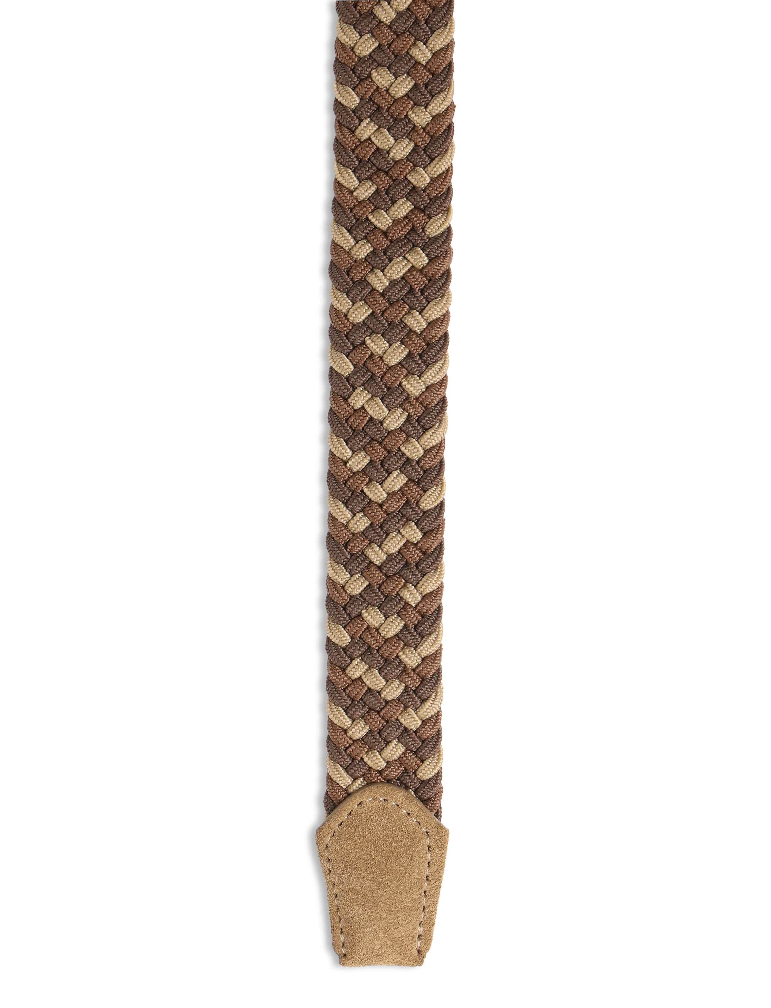 Mango - Braided elastic coloured belt - flettede bælter - medium brown - 2