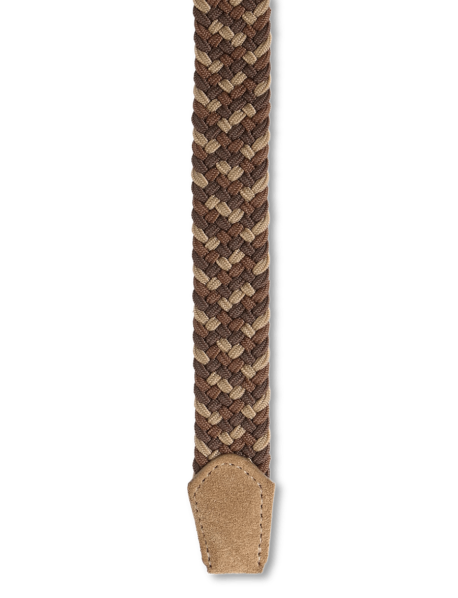 Mango - Braided elastic coloured belt - flätade skärp - medium brown - 2