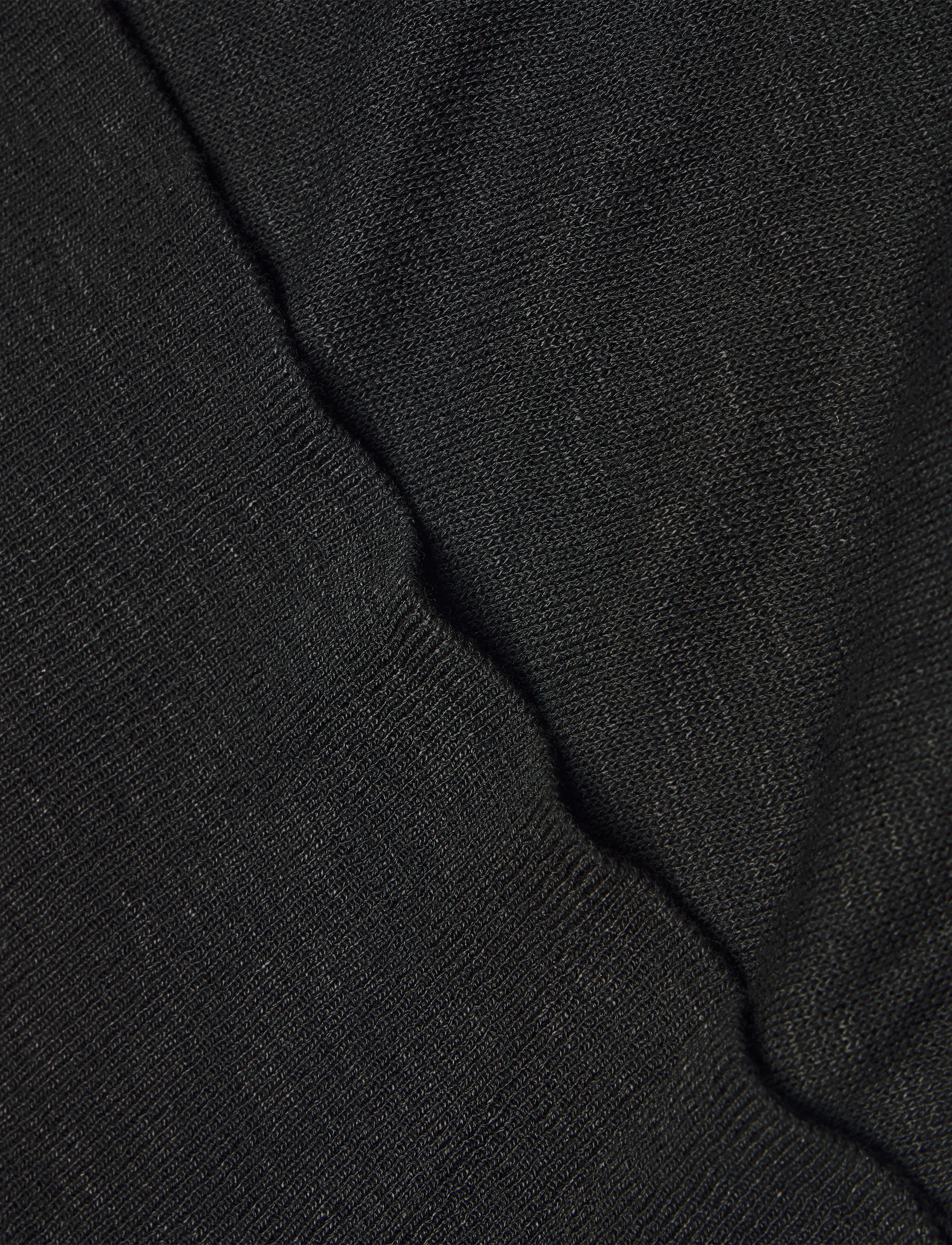 Mango - Knitted sweater with draped neck - stickade tröjor - black - 4