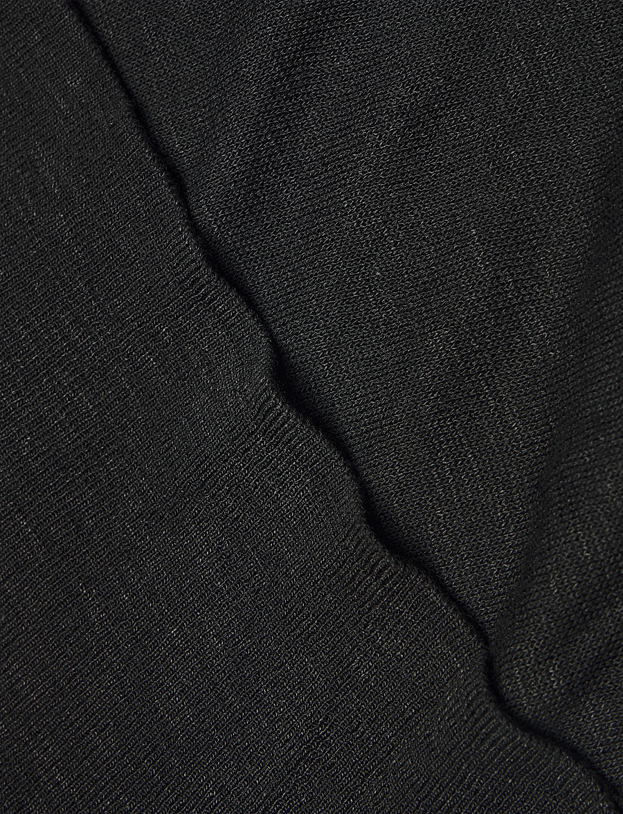 Mango - Knitted sweater with draped neck - stickade tröjor - black - 4