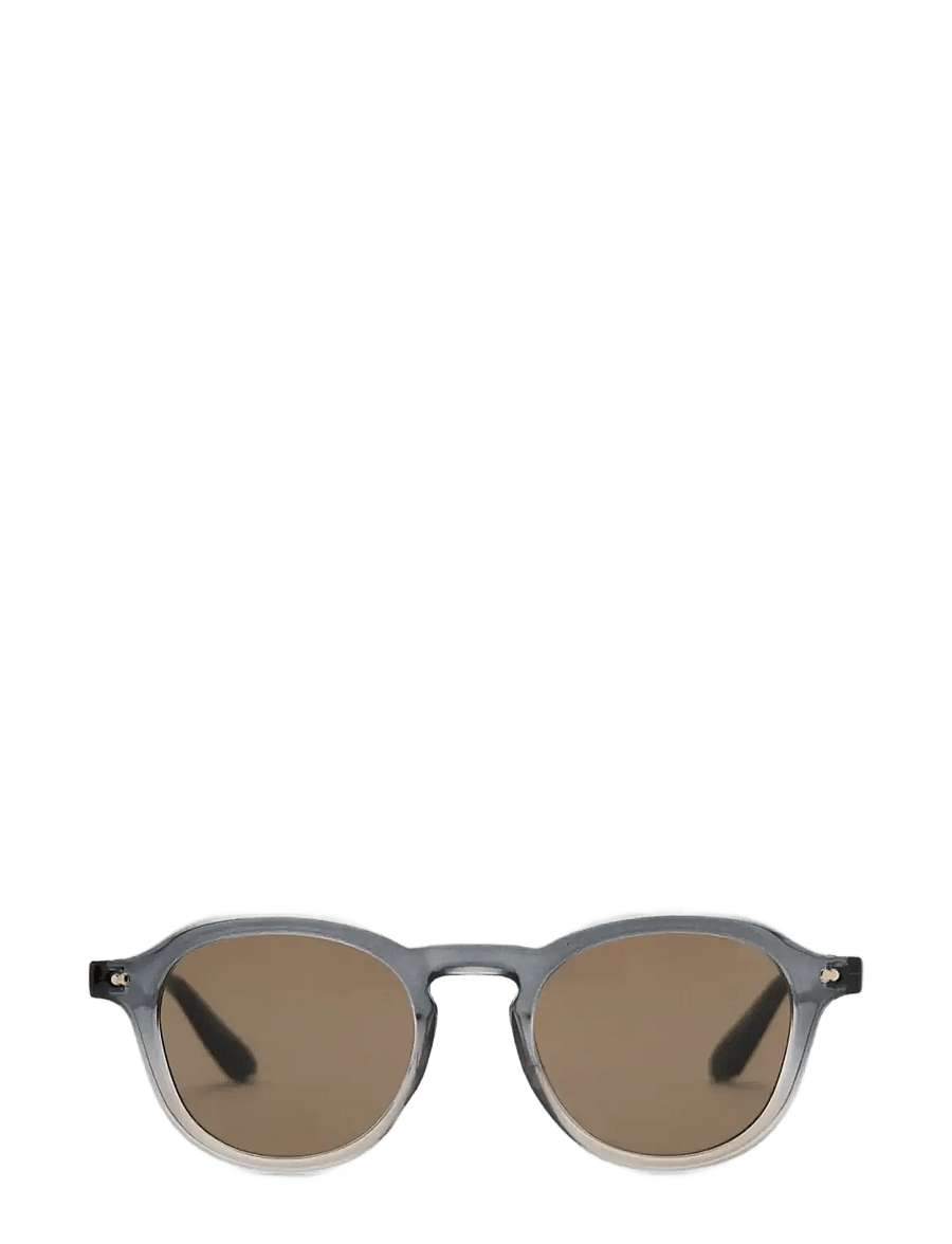 Mango - Semi-transparent round sunglasses - rund form - black - 0