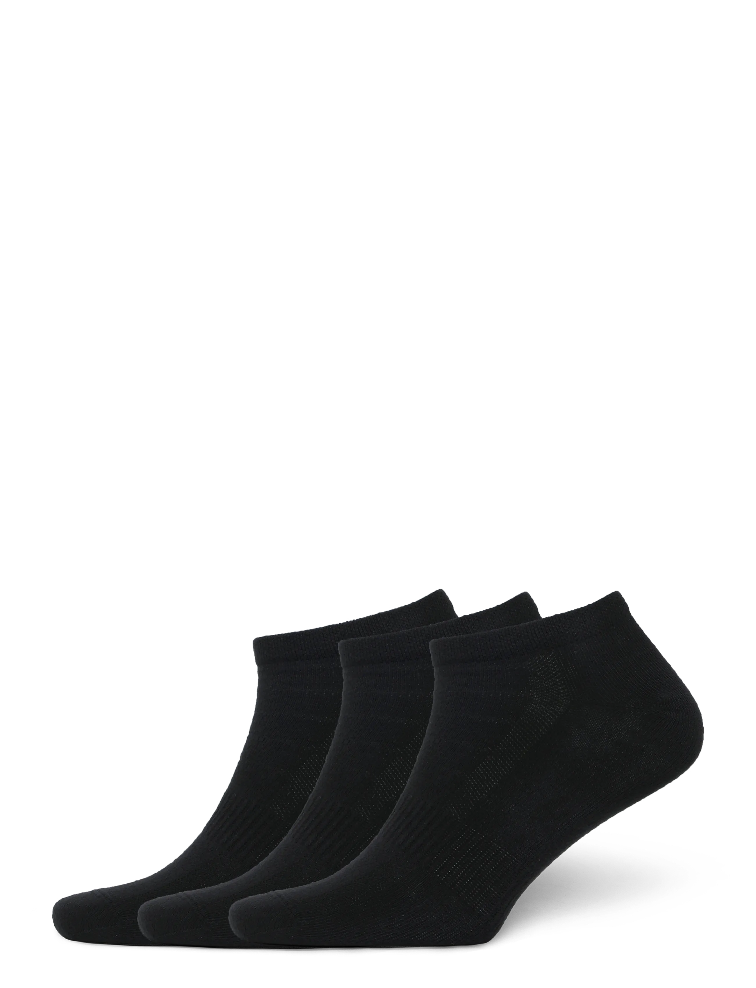 Mango Pack of 3 cotton socks - Undertøj - BLACK / black