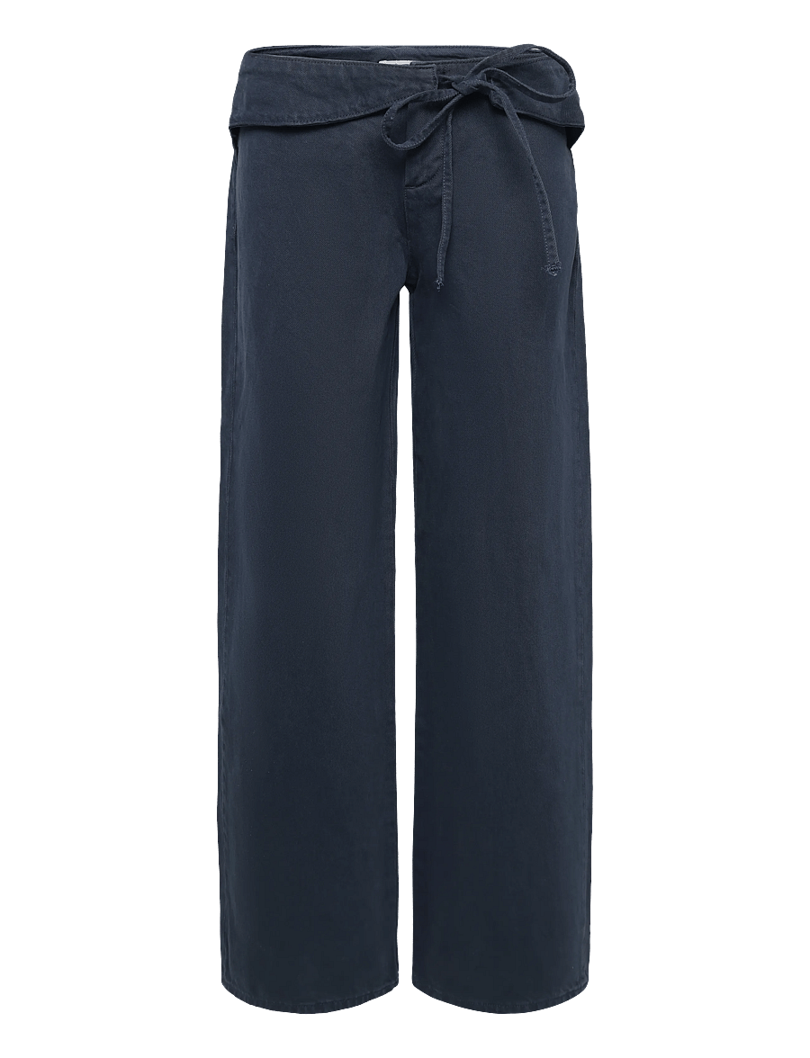 Mango - Low-rise tie jeans - vardagsstil - charcoal - 1