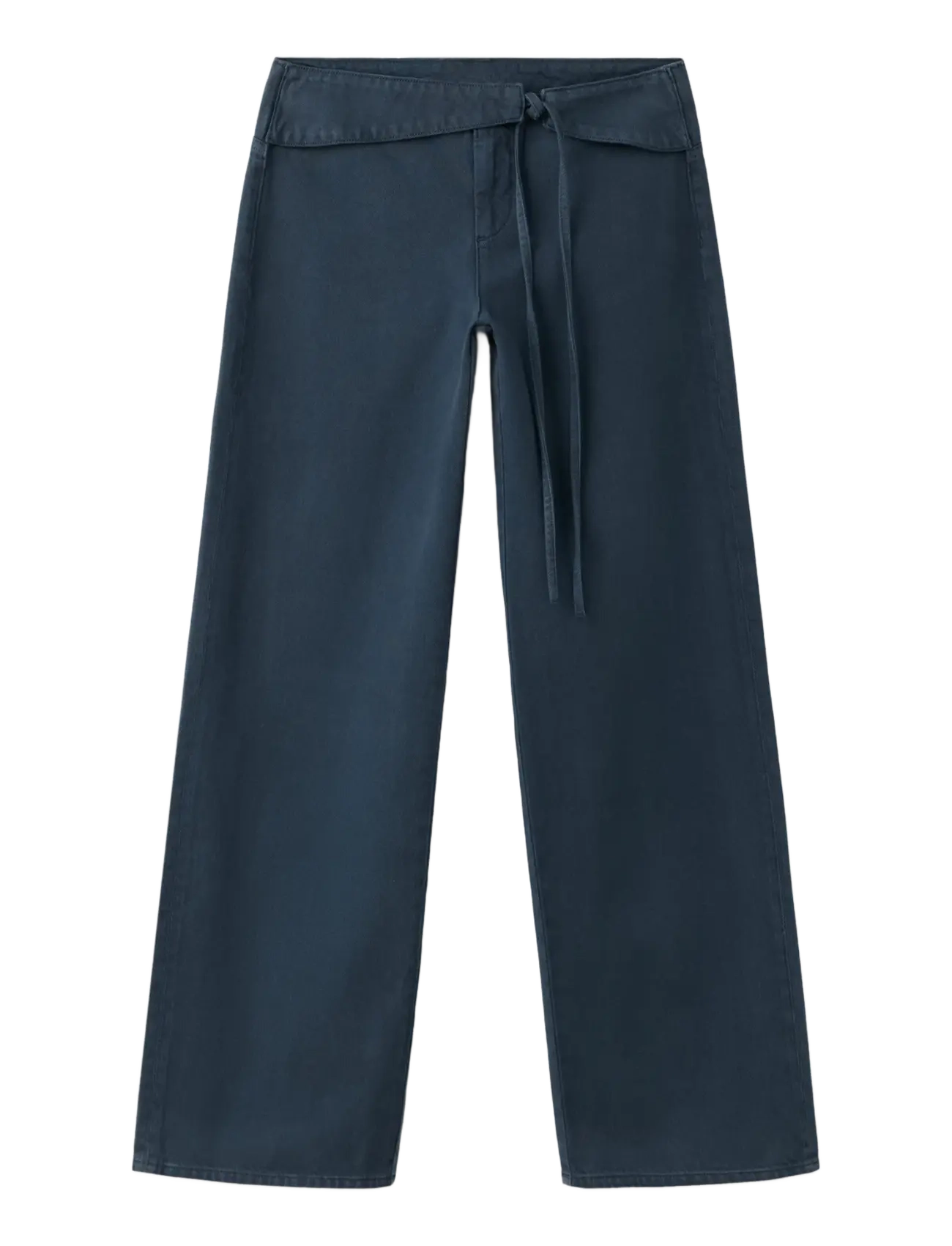 Mango - Low-rise tie jeans - charcoal - 1