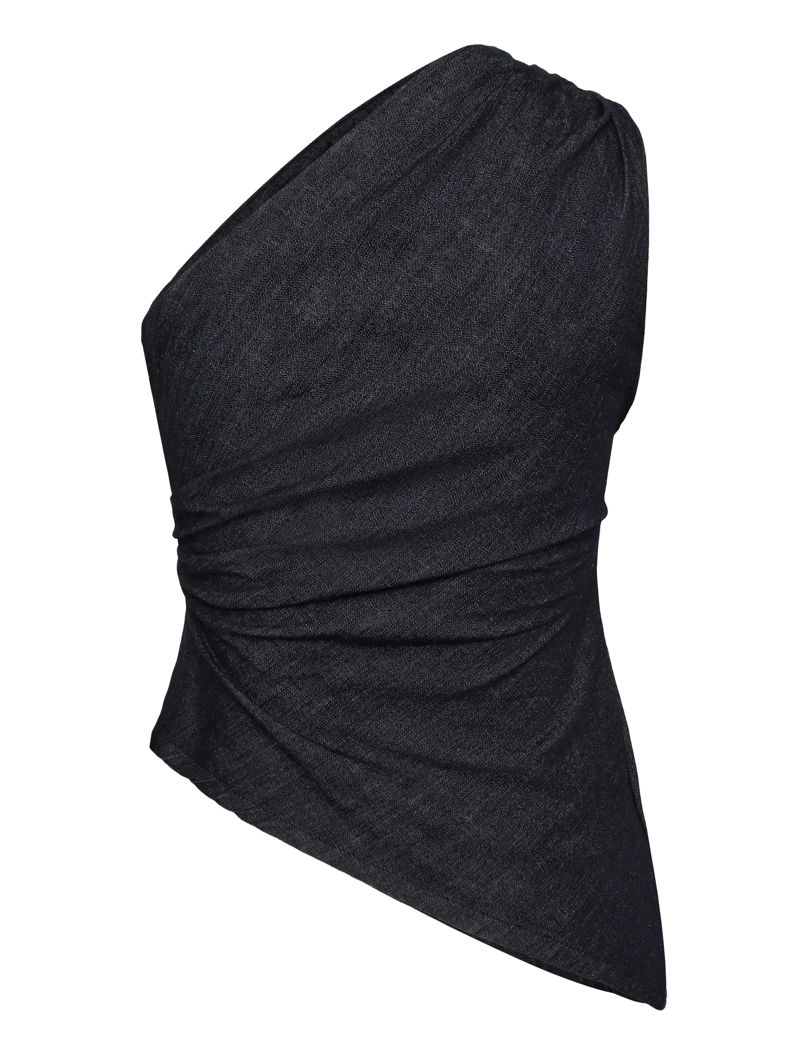 Mango Asymmetrical cotton top - Sommer i byen - OPEN BLUE / navy